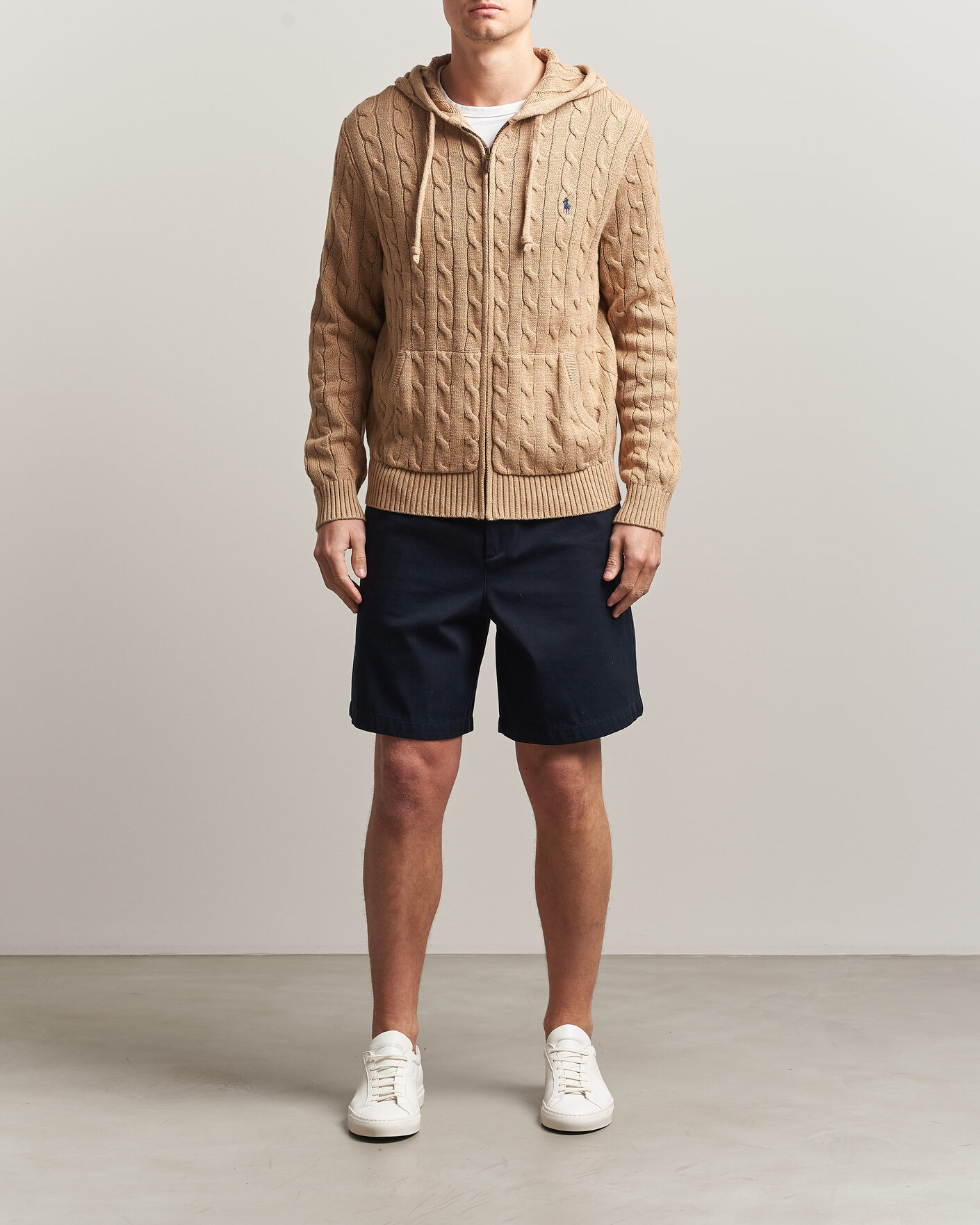 Homme | Pulls Et Tricots | Polo Ralph Lauren | Knitted Full Zip Sweater Camel Melange