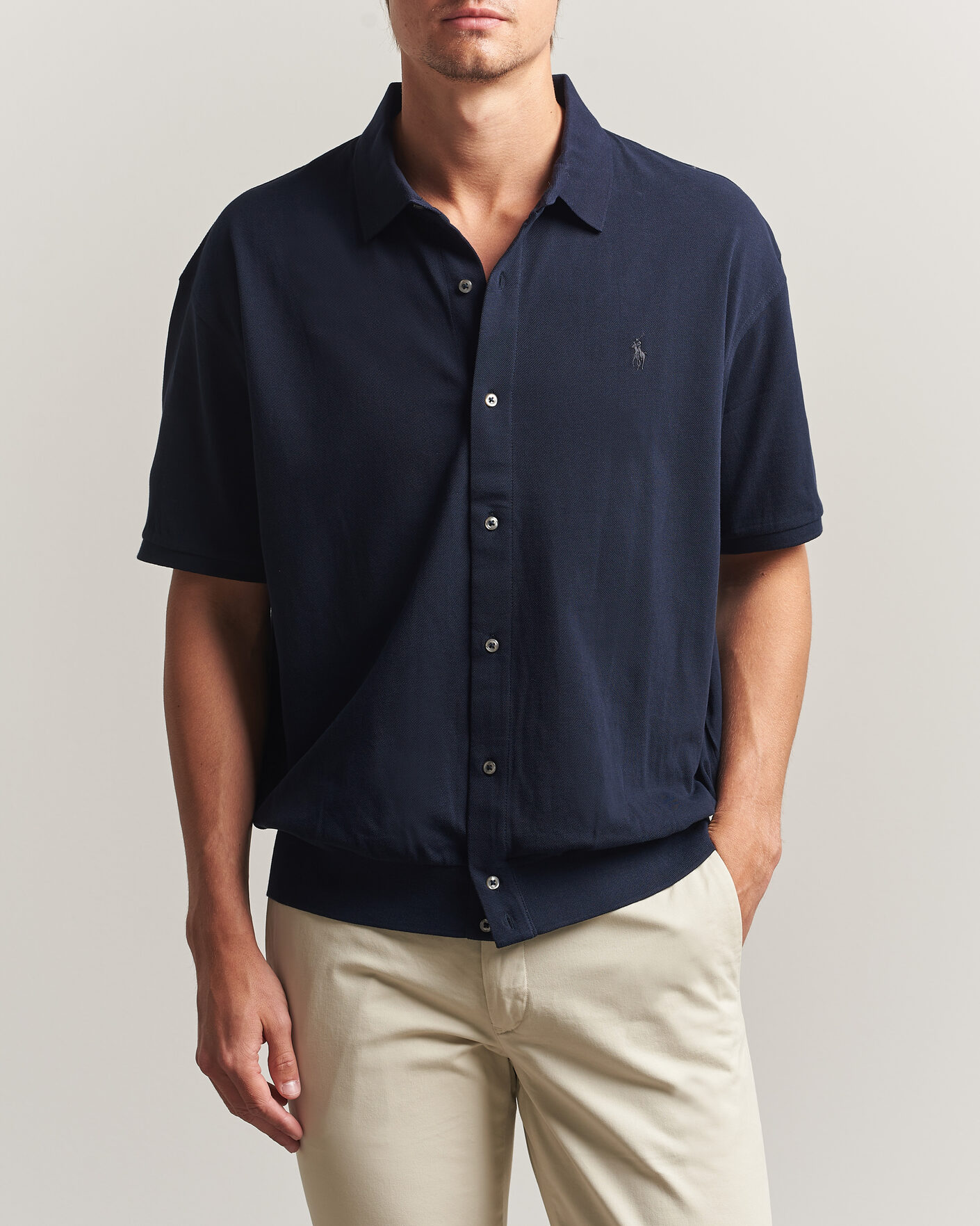 Heren | Polo's | Polo Ralph Lauren | Buttoned Polo Aviator Navy