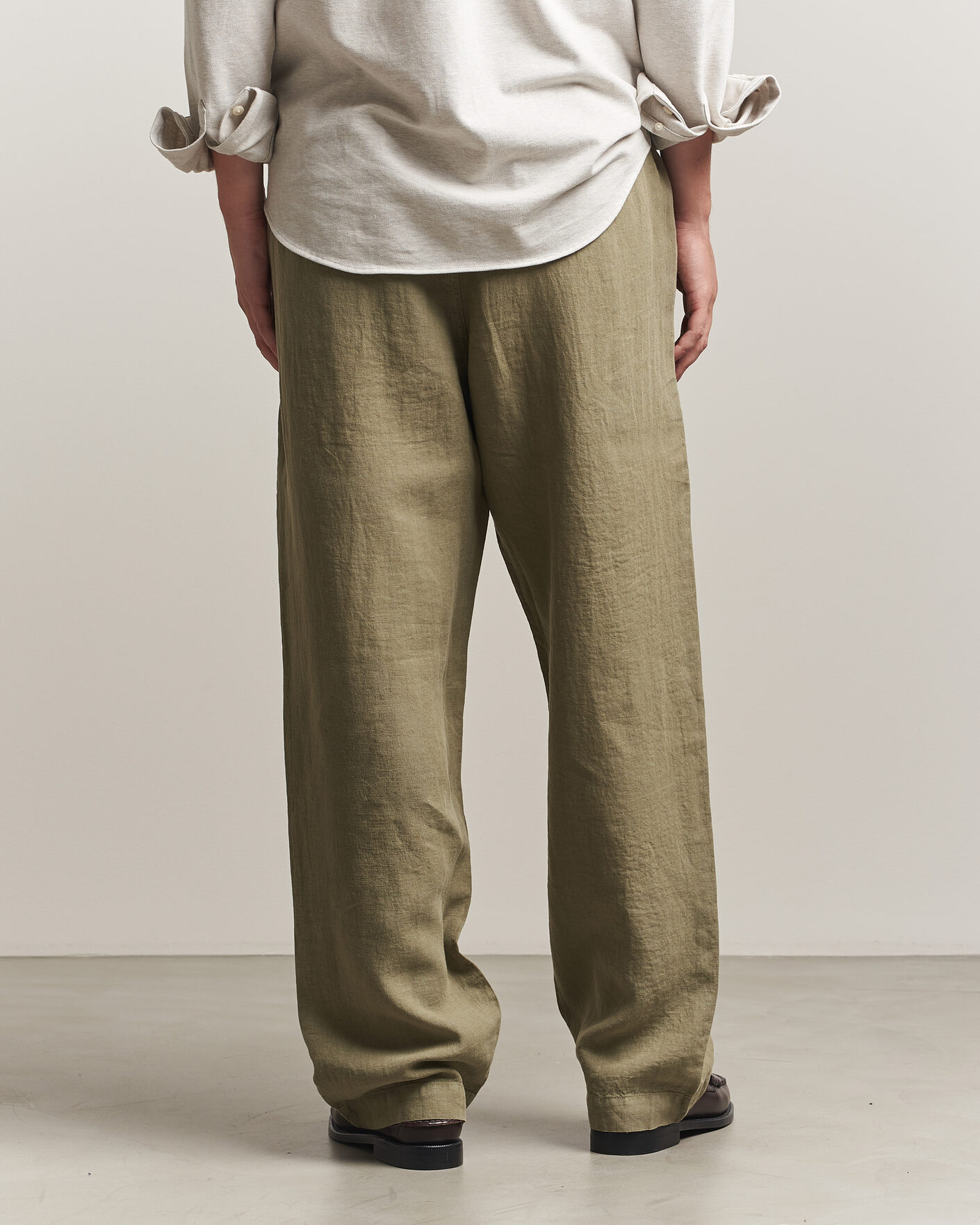 Heren | Broeken | Polo Ralph Lauren | Easy Fit Pleated Trousers Sage Green