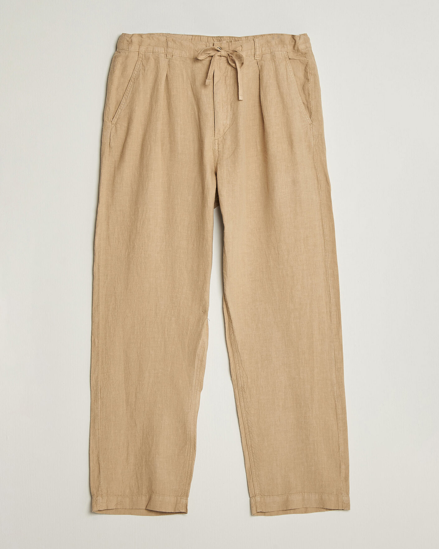 Heren | Broeken | Polo Ralph Lauren | Easy Fit Pleated Trousers Coastal Beige