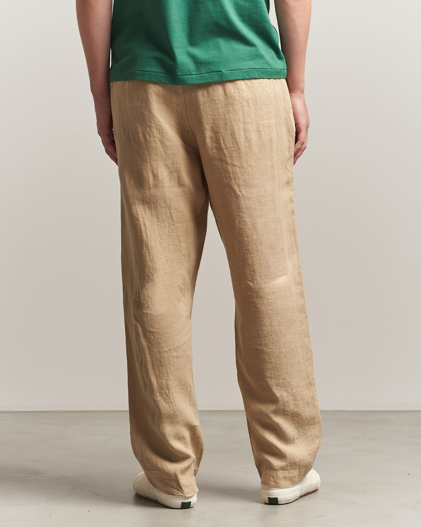 Heren | Broeken | Polo Ralph Lauren | Easy Fit Pleated Trousers Coastal Beige