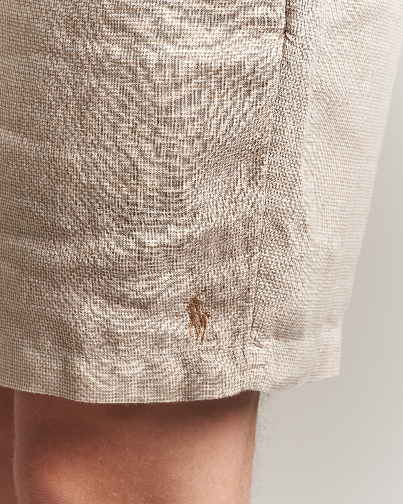 Homme | Shorts | Polo Ralph Lauren | Woven Linen Shorts Coastal Beige White