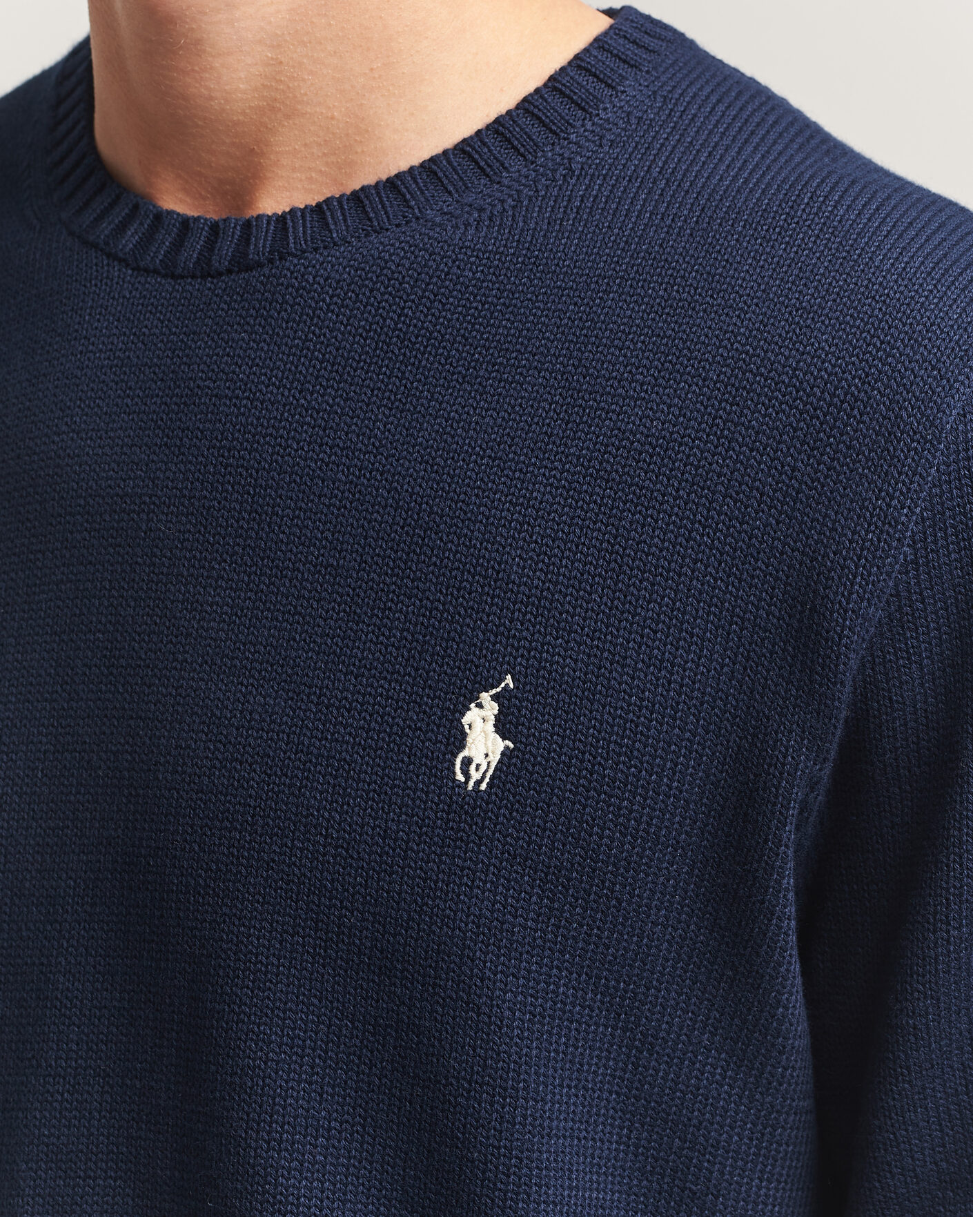 Homme | Pulls Et Tricots | Polo Ralph Lauren | Cotton Crew Neck Sweater Hunter Navy