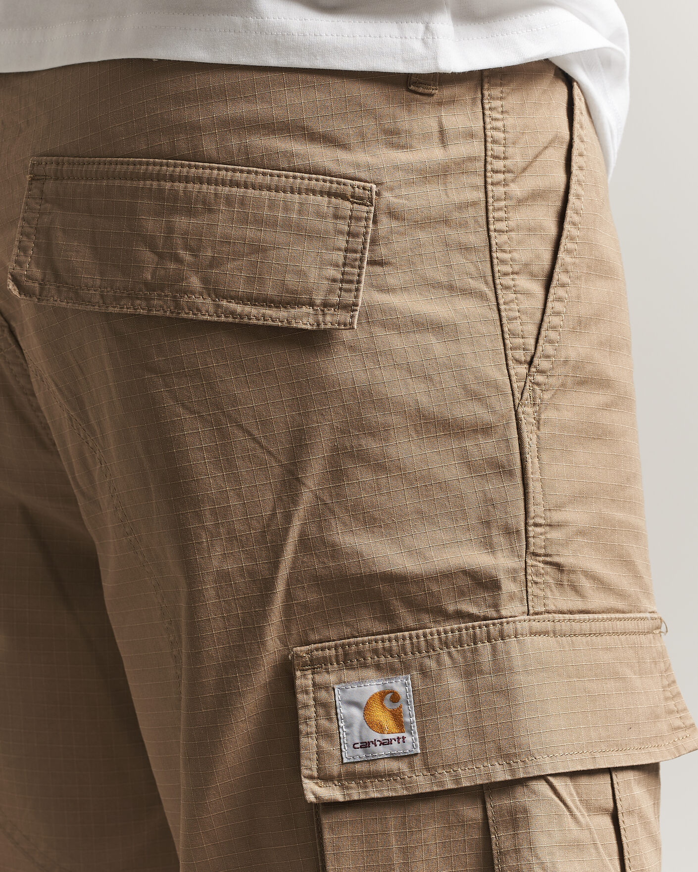 Homme | Shorts | Carhartt WIP | Regular Cargo Ripstop Shorts Leather
