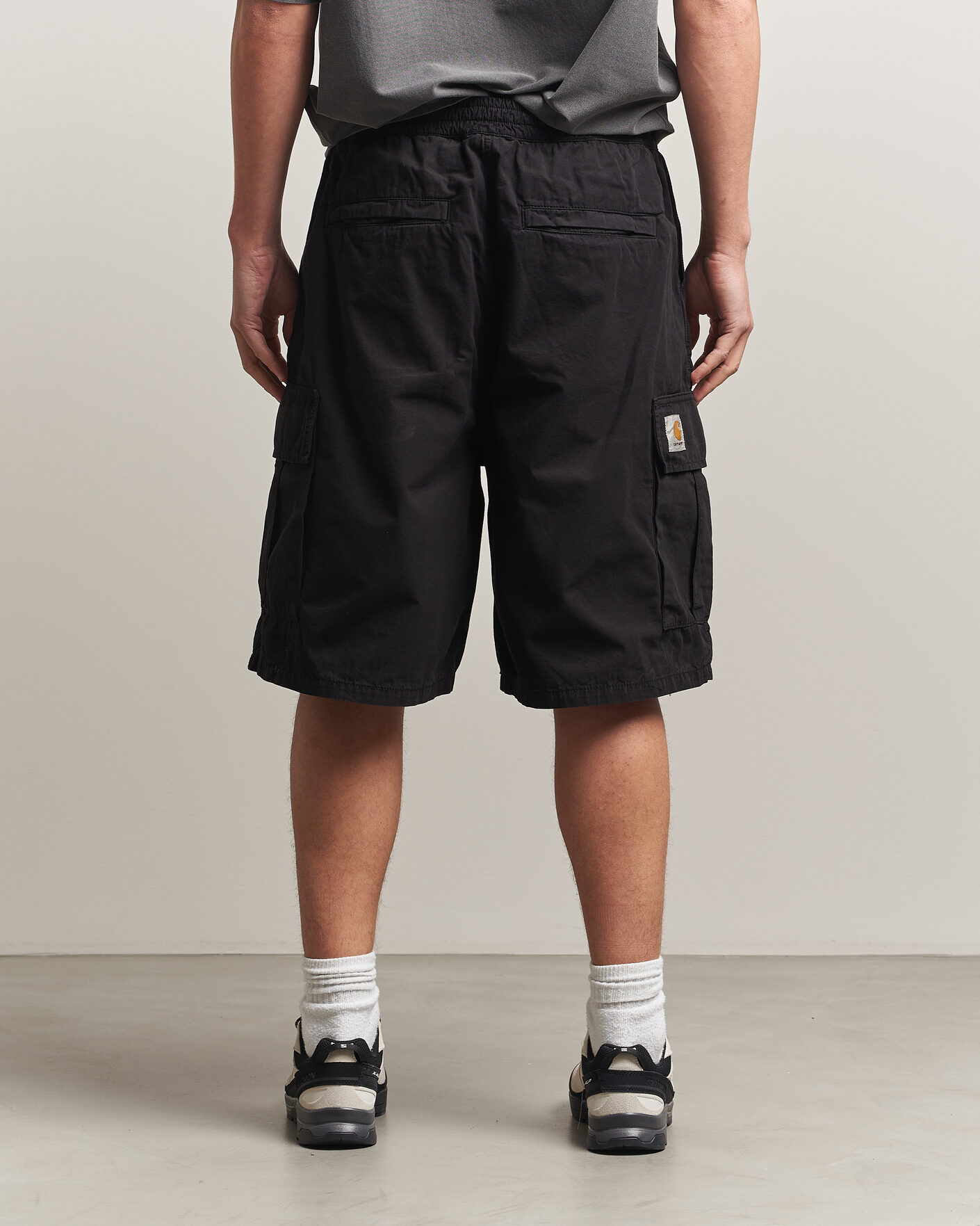 Heren | Korte broek | Carhartt WIP | Mandler Cargo Cotton Poplin Shorts Black