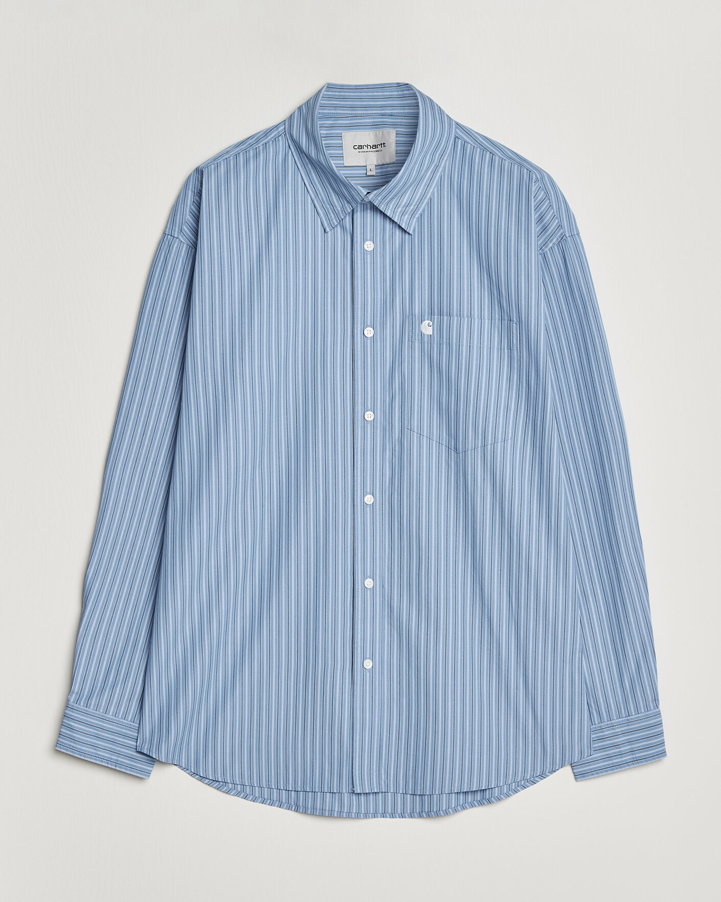 Heren | Overhemden | Carhartt WIP | Keen Striped Cotton Poplin Shirt Curacao