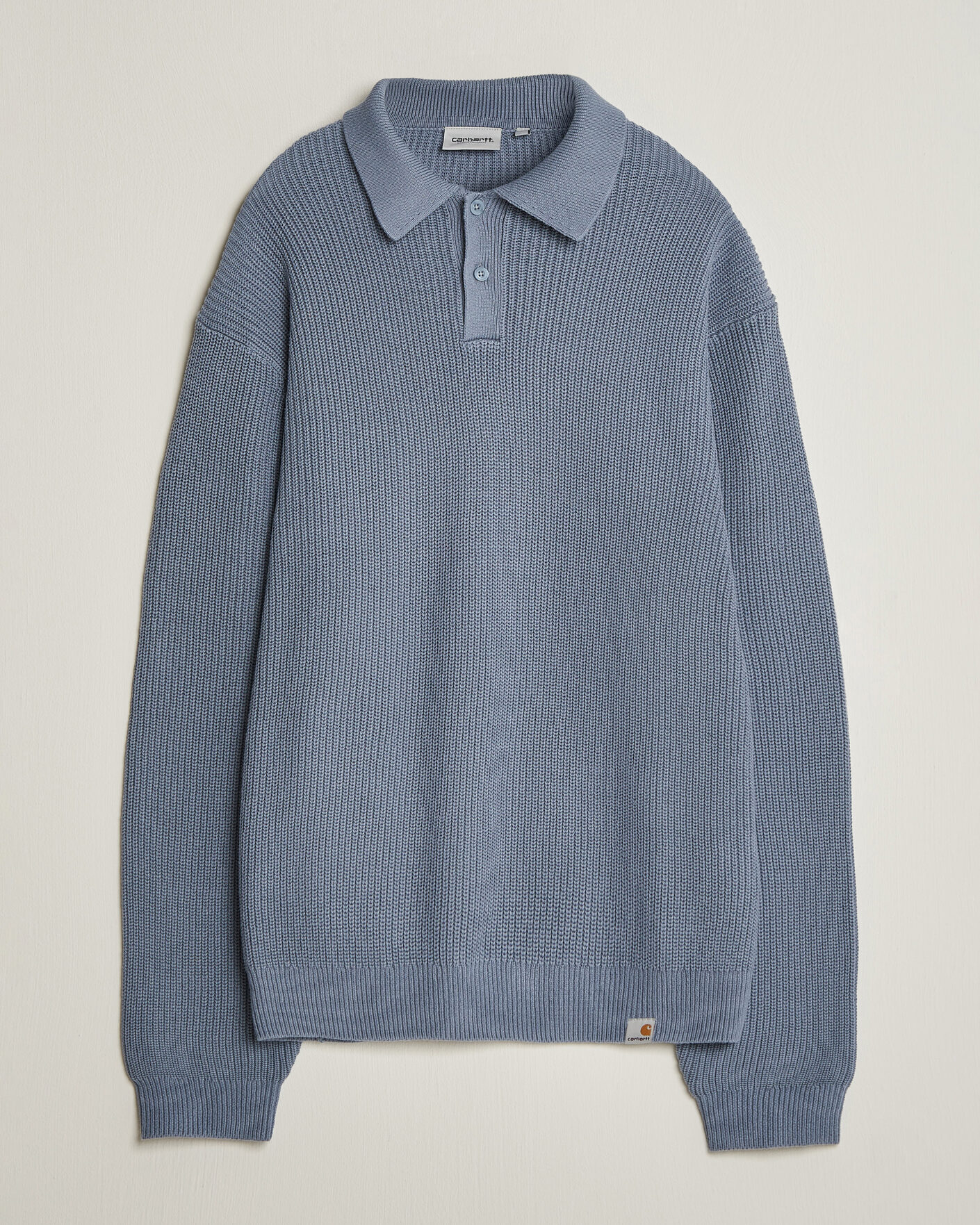 Homme | Pulls Et Tricots | Carhartt WIP | Miles Knitted Cotton Polo Shad Blue