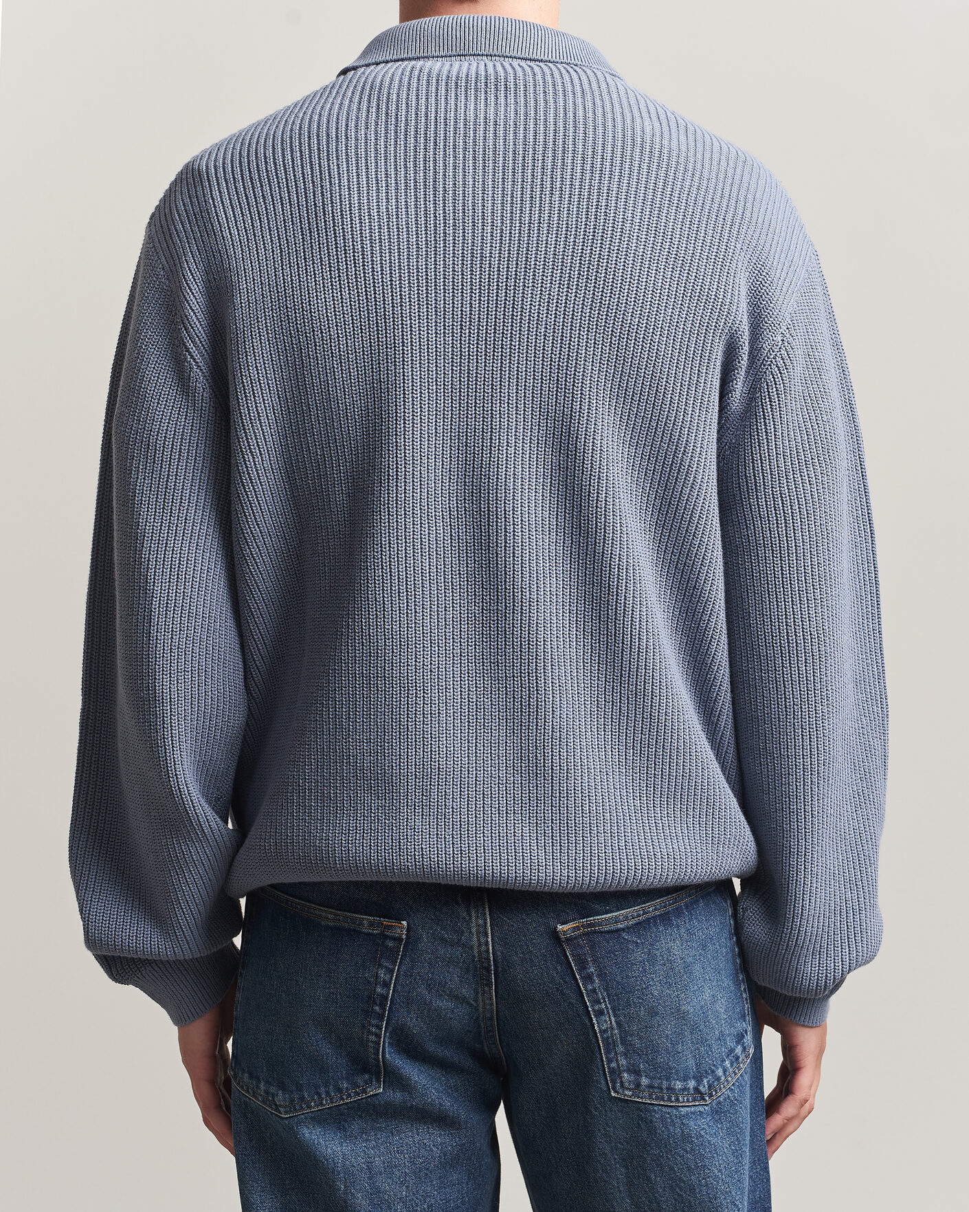 Homme | Pulls Et Tricots | Carhartt WIP | Miles Knitted Cotton Polo Shad Blue