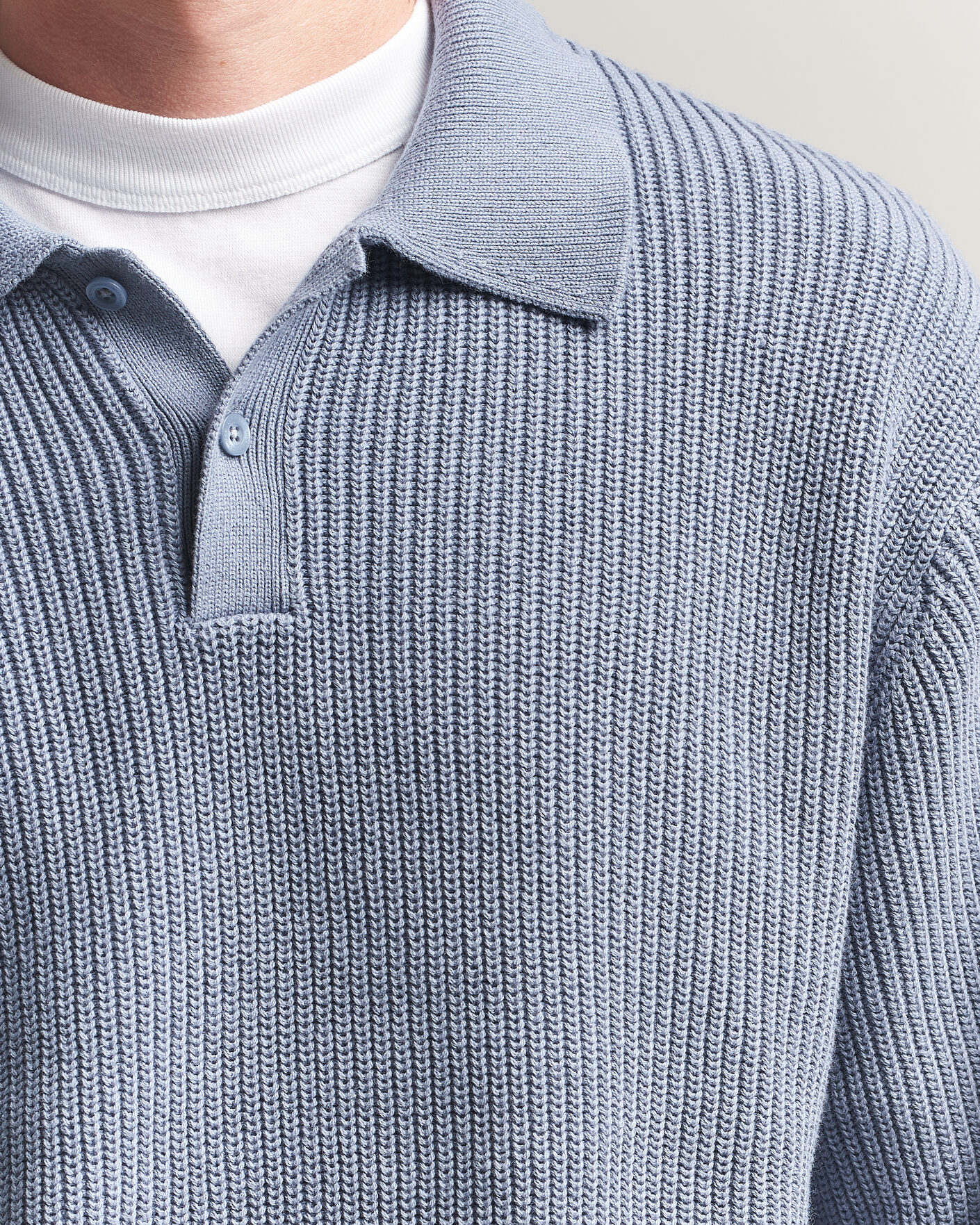 Homme | Pulls Et Tricots | Carhartt WIP | Miles Knitted Cotton Polo Shad Blue
