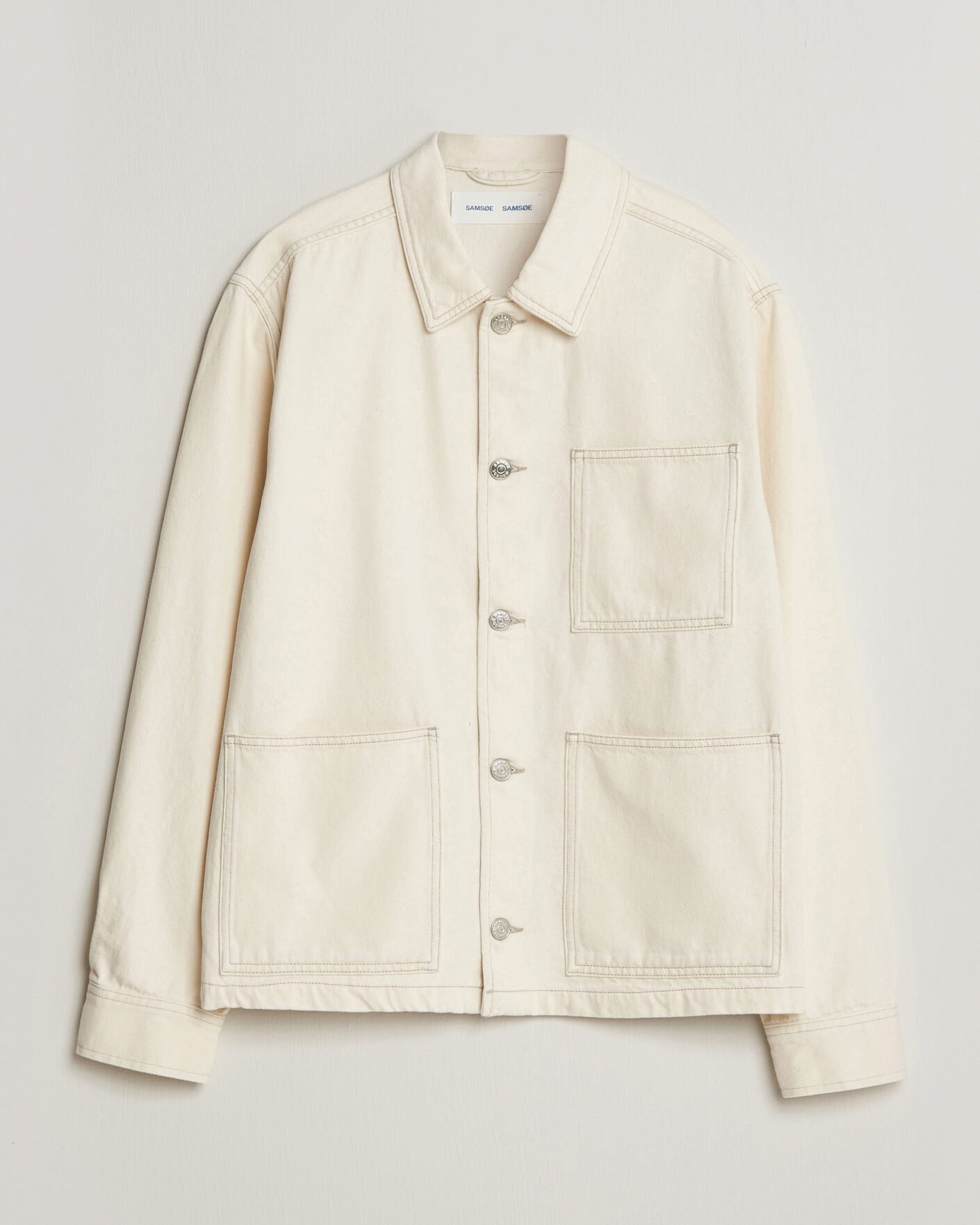 Heren | Overhemden | Samsøe Samsøe | Chore Denim Overshirt Soft Natural