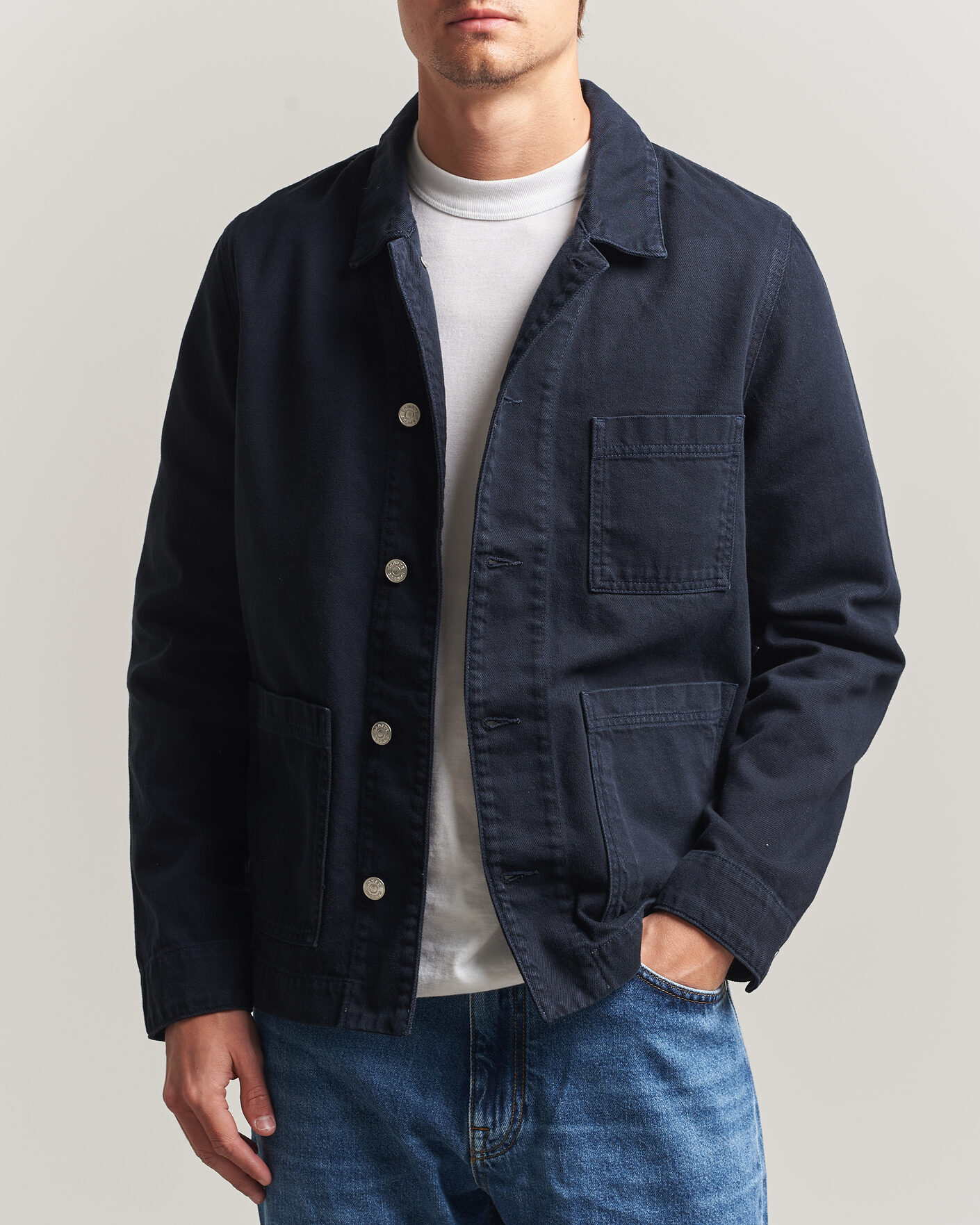 Homme | Chemises | Samsøe Samsøe | New Worker Overshirt Salute Navy