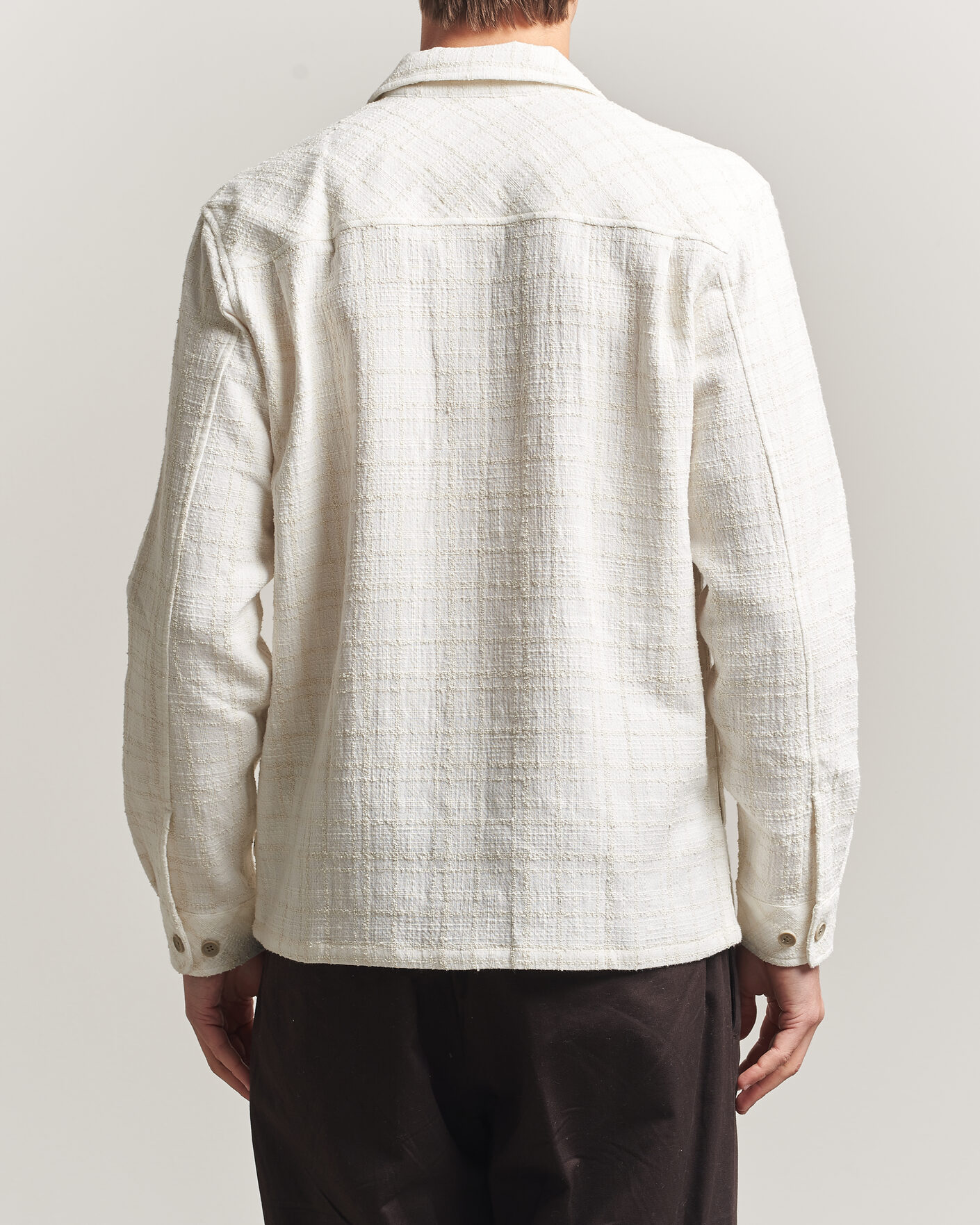 Homme | Chemises | Samsøe Samsøe | Damon Checked Overshirt Silver Birch