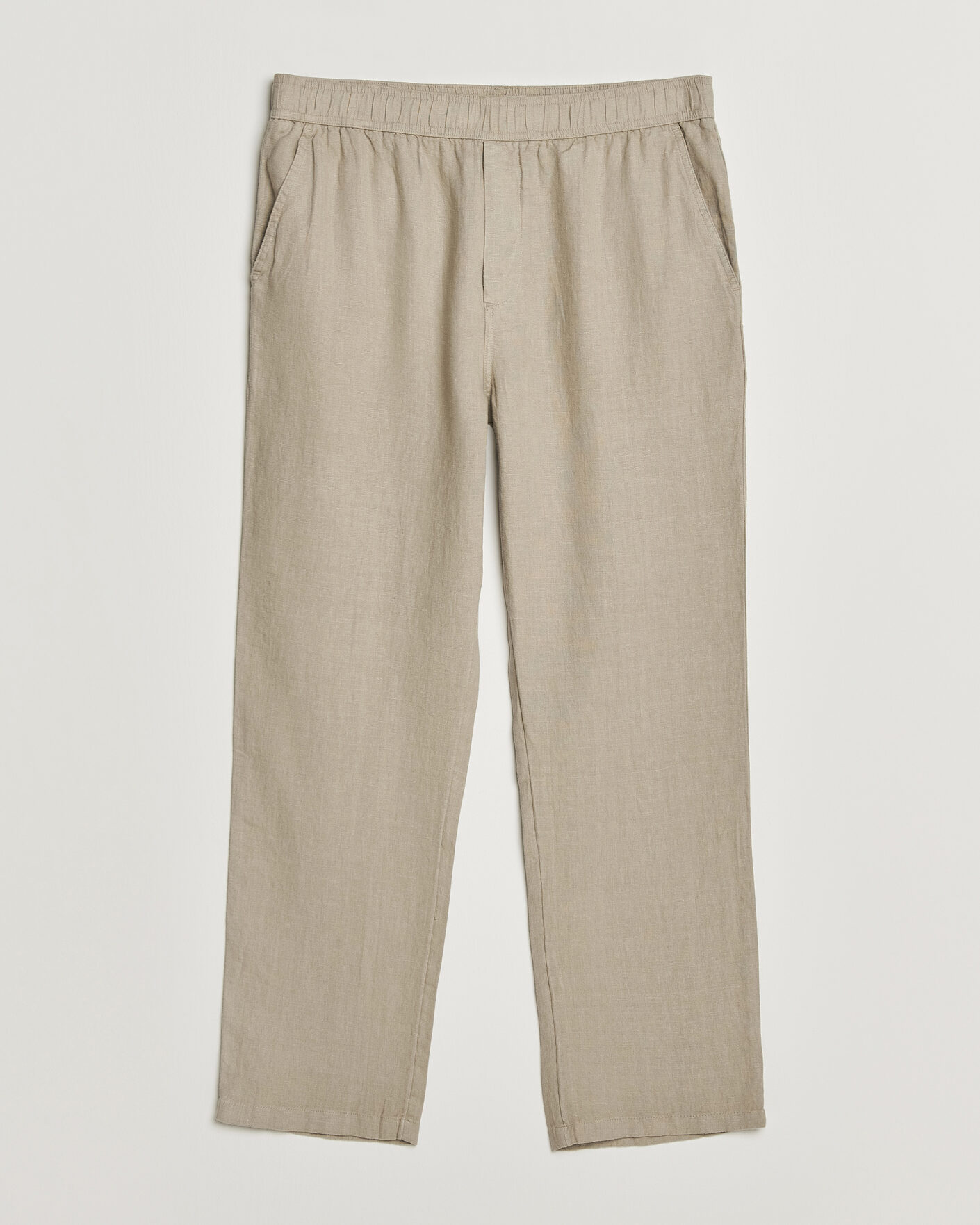 Heren | Broeken | Samsøe Samsøe | Jabari Linen Drawstring Trousers Aluminum