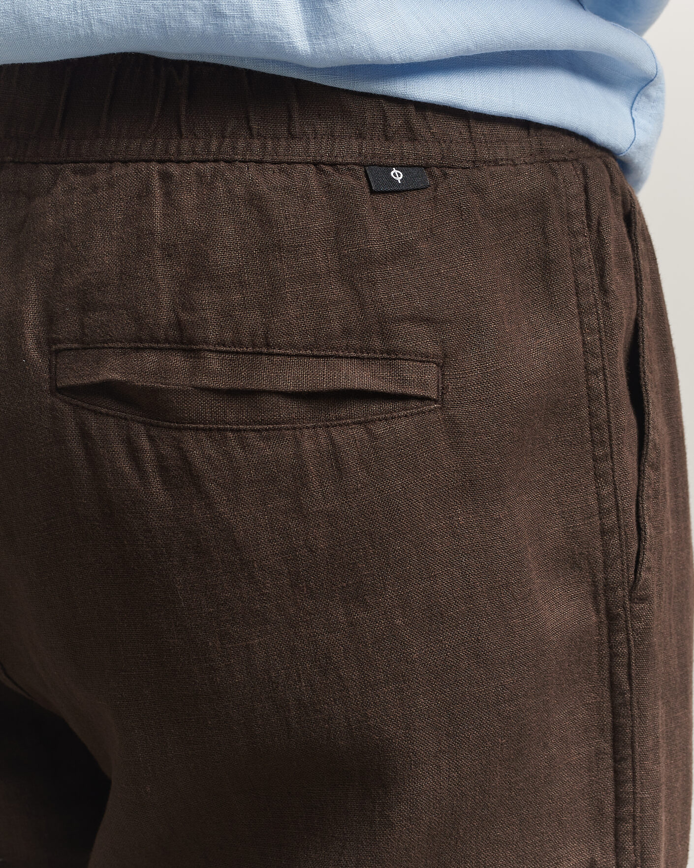 Homme | Pantalons | Samsøe Samsøe | Jabari Linen Drawstring Trousers Turkish Coffee