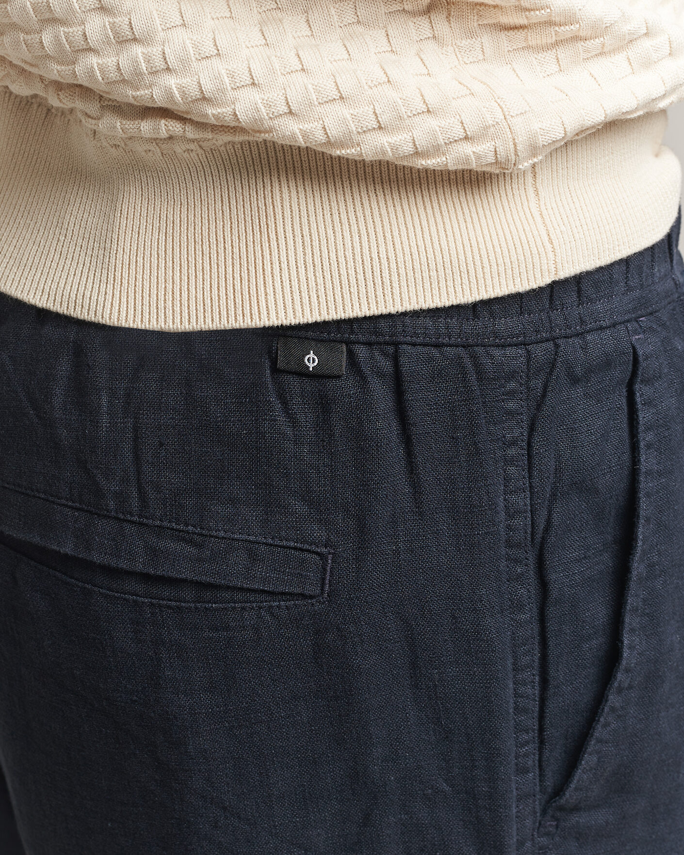 Heren | Broeken | Samsøe Samsøe | Jabari Linen Drawstring Trousers Salute Navy