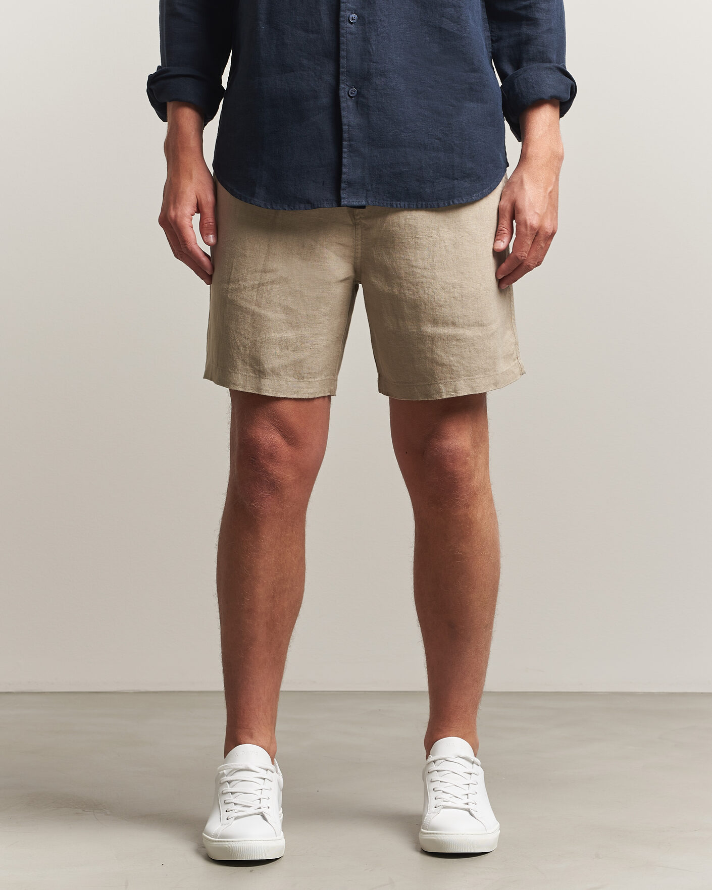Homme | Shorts | Samsøe Samsøe | Jabari Linen Drawstring Shorts Aluminum
