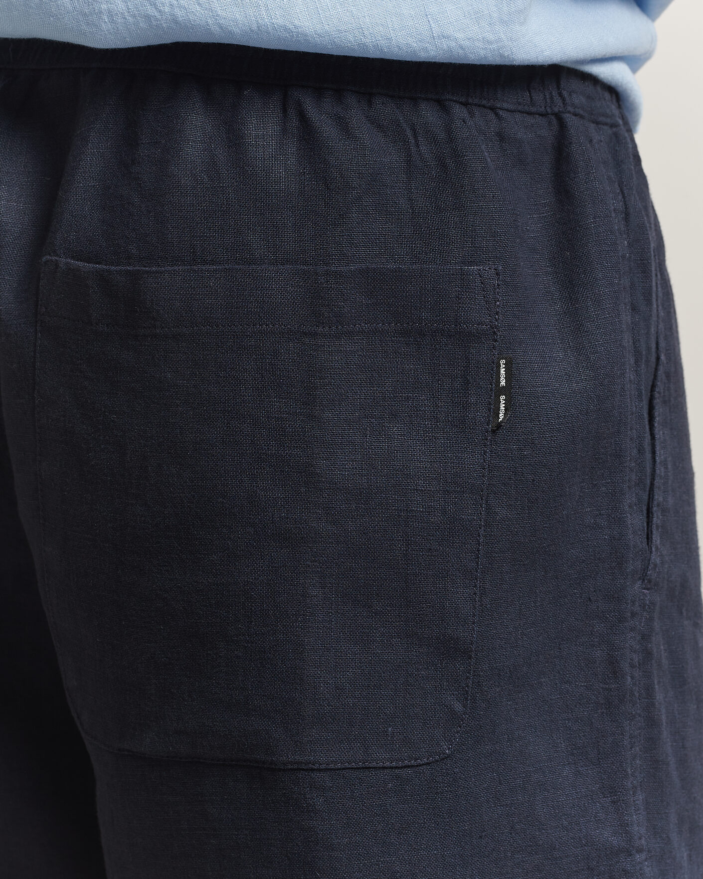 Homme | Shorts | Samsøe Samsøe | Jabari Linen Drawstring Shorts Salute Navy