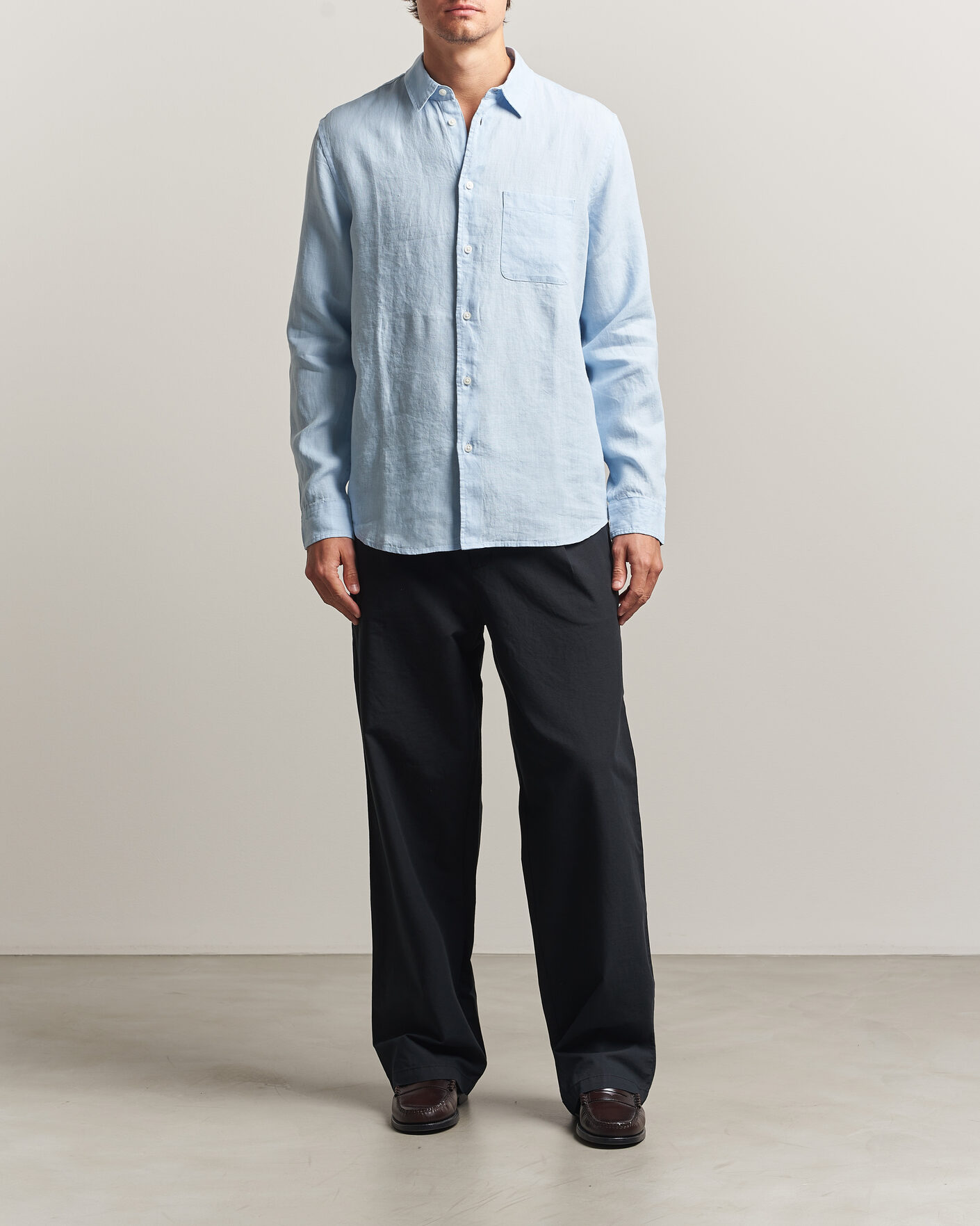 Heren | Overhemden | Samsøe Samsøe | Liam Linen Shirt Windsurfer