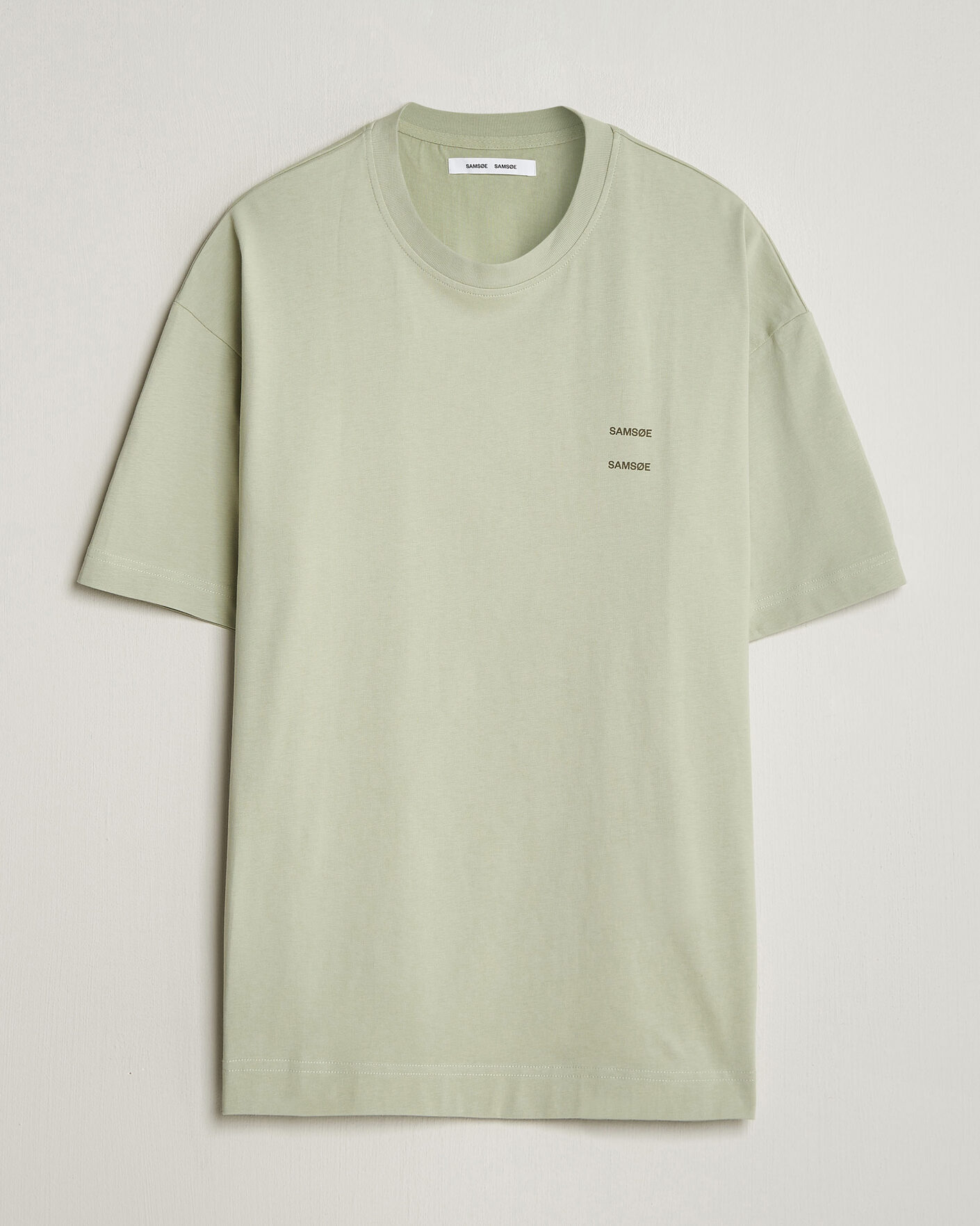 Heren | T-shirts | Samsøe Samsøe | Joel Organic Cotton T-Shirt Desert Sage