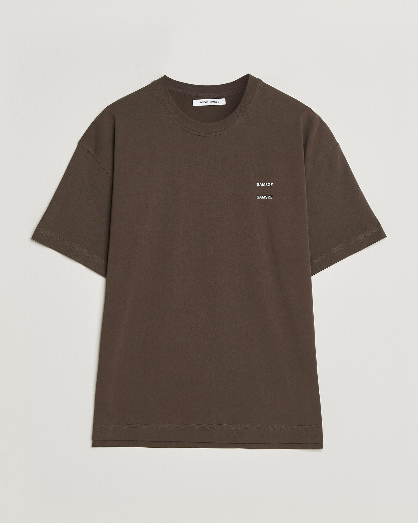 Heren | T-shirts | Samsøe Samsøe | Joel Organic Cotton T-Shirt Turkish Coffee