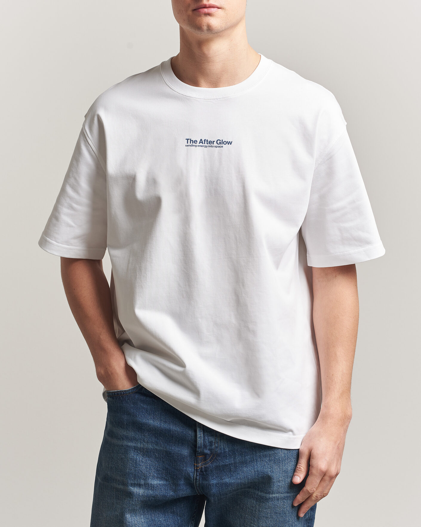 Heren | T-shirts | Samsøe Samsøe | Uni Printed T-shirt White