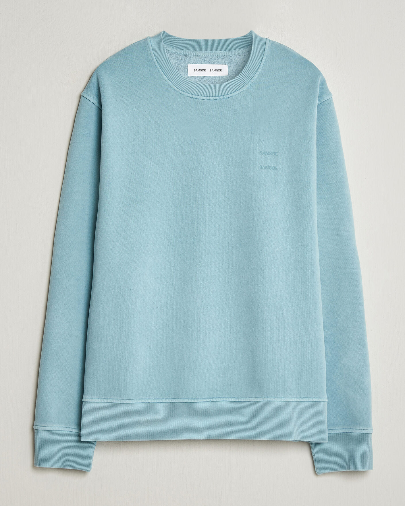 Heren | Truien | Samsøe Samsøe | Joel Organic Washed Cotton Sweatshirt Tourmaline