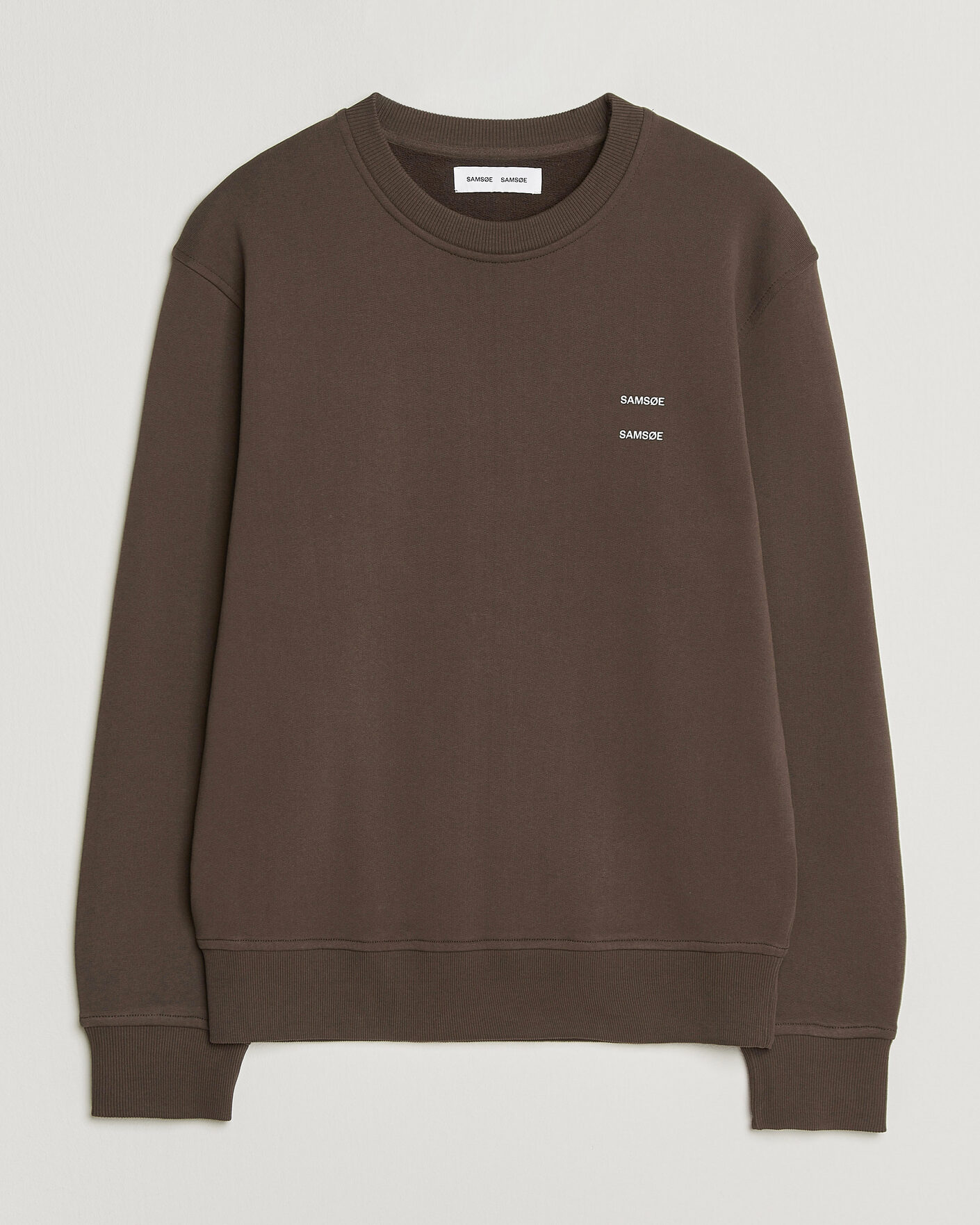 Homme | Pulls Et Tricots | Samsøe Samsøe | Joel Organic Cotton Sweatshirt Turkish Coffee