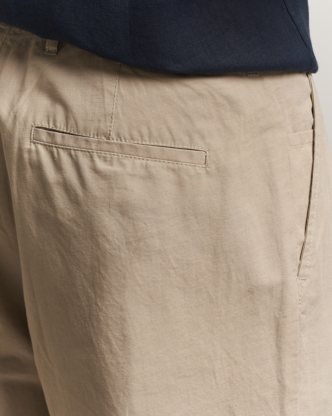 Homme | Pantalons | Samsøe Samsøe | Valentin Cotton/Linen Pleated Trousers Aluminum
