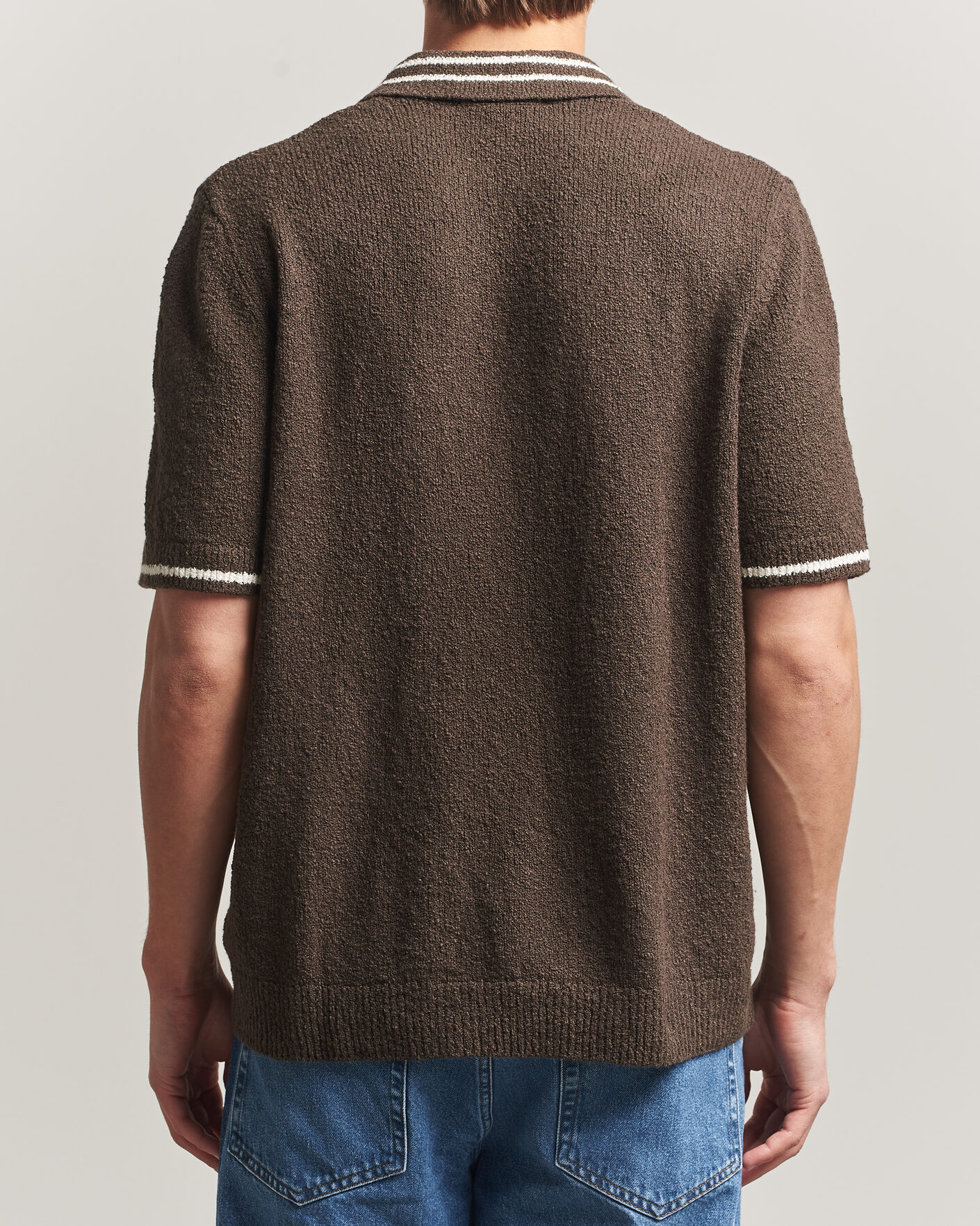 Homme | Polos | Samsøe Samsøe | Pedro Knitted Polo Turkish Coffee