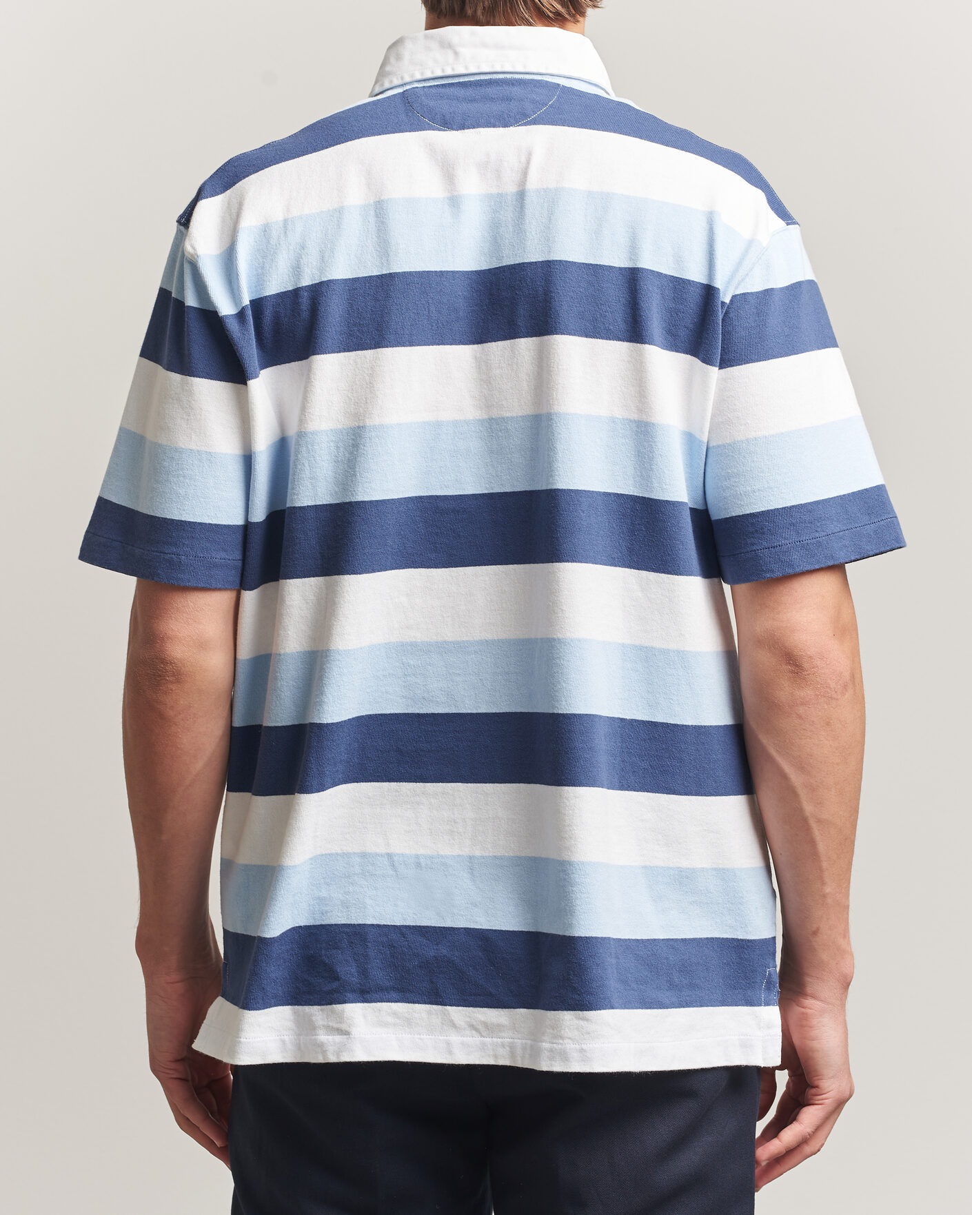 Heren | Polo's | Polo Ralph Lauren | Block Stripe Polo Office Blue