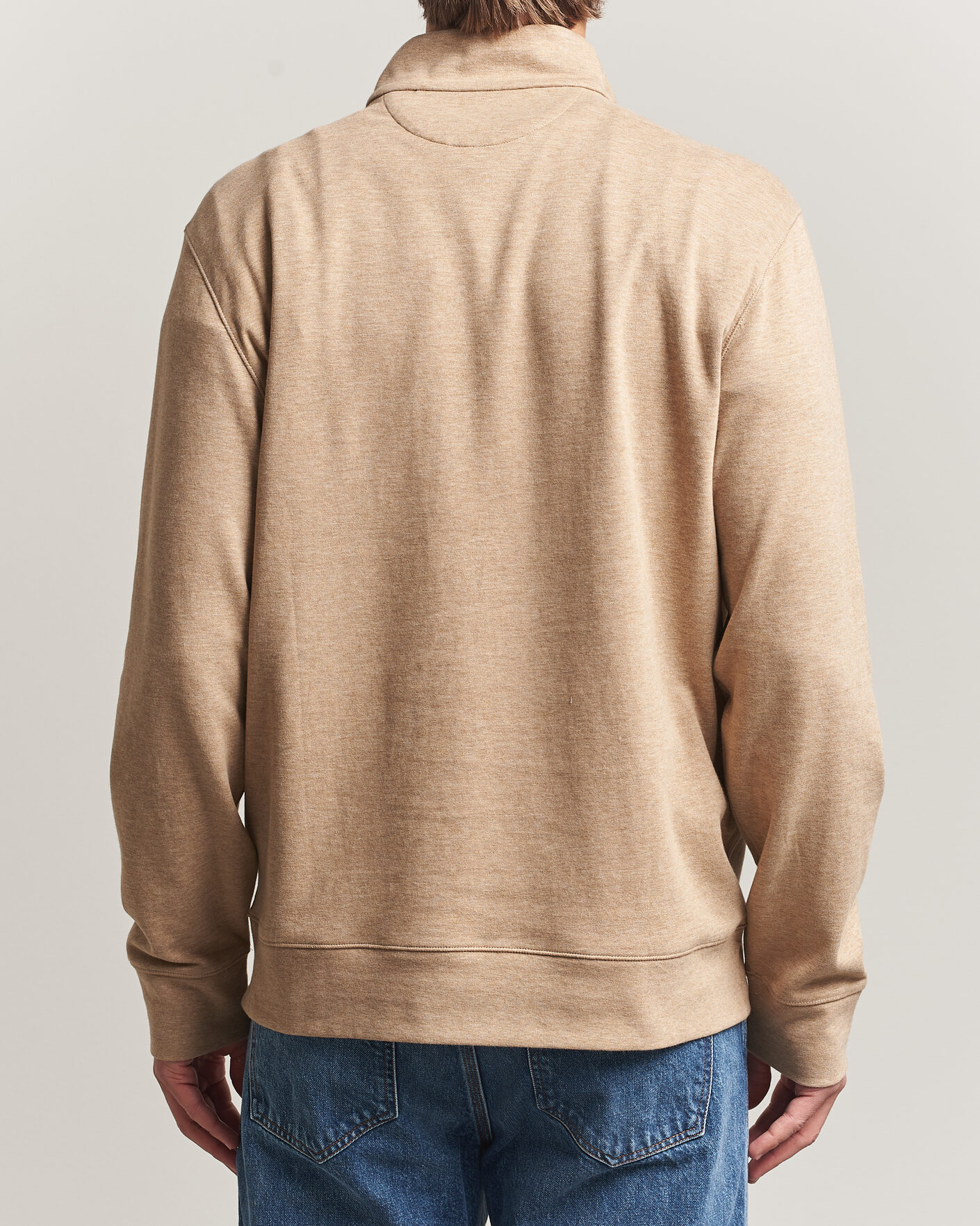 Heren | Truien | Polo Ralph Lauren | Double Knit Half Zip Warm Brown