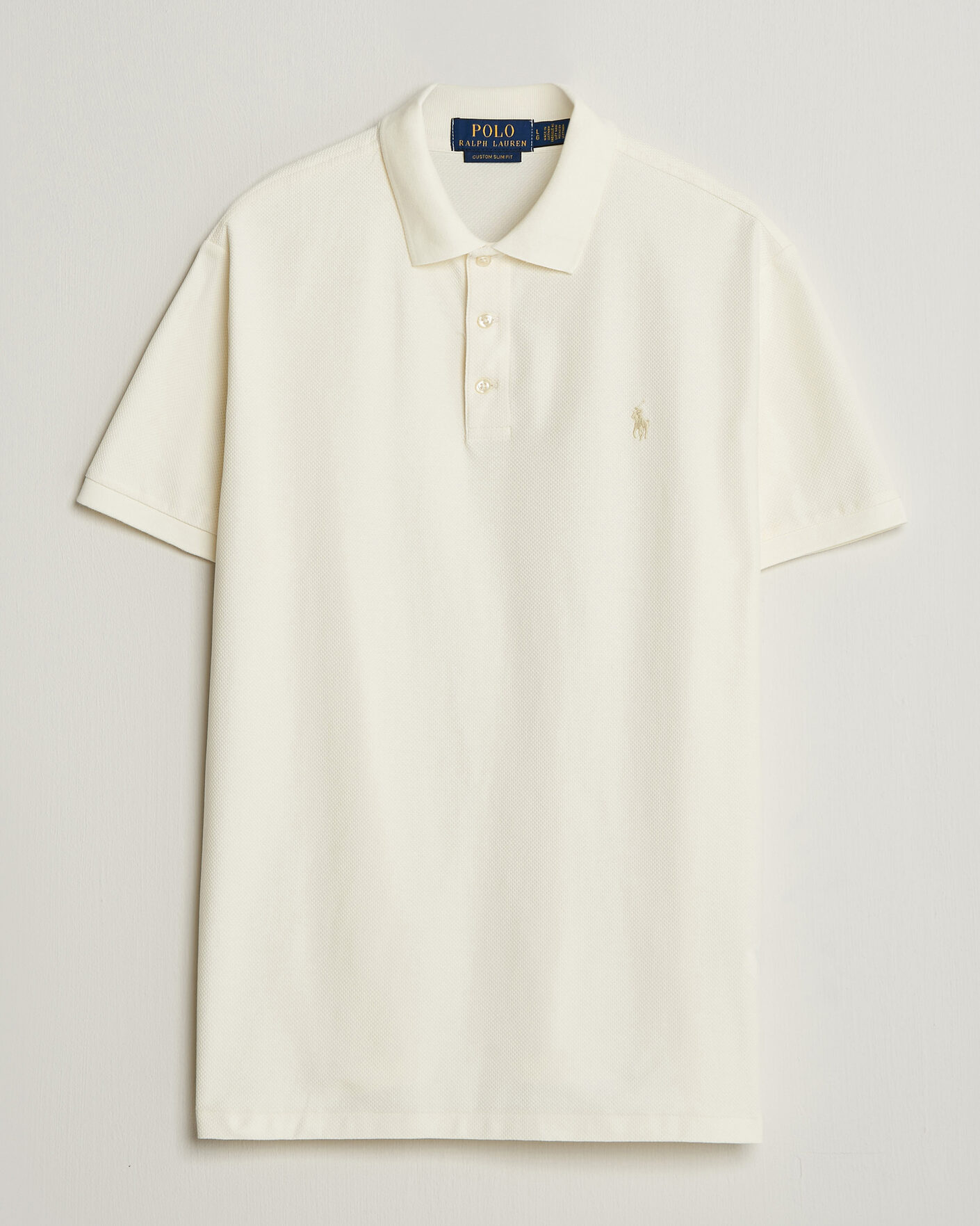 Heren | Polo's | Polo Ralph Lauren | Honeycomb Texture Polo Pale Cream