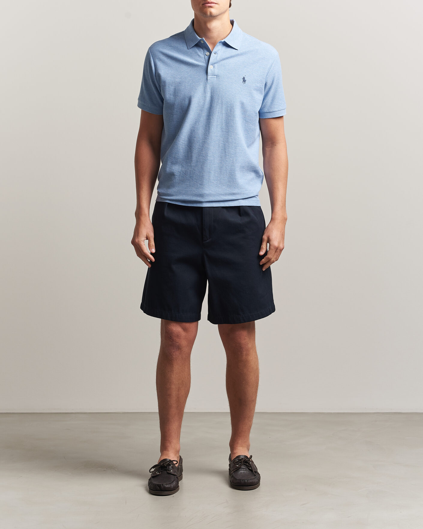 Homme | Polos | Polo Ralph Lauren | Honeycomb Texture Polo Isle Heather