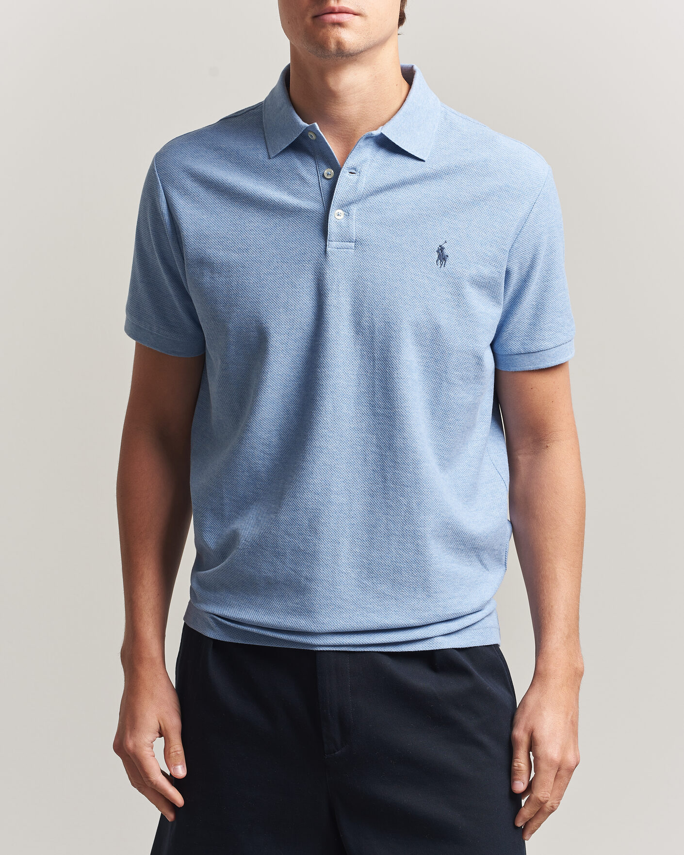 Homme | Polos | Polo Ralph Lauren | Honeycomb Texture Polo Isle Heather