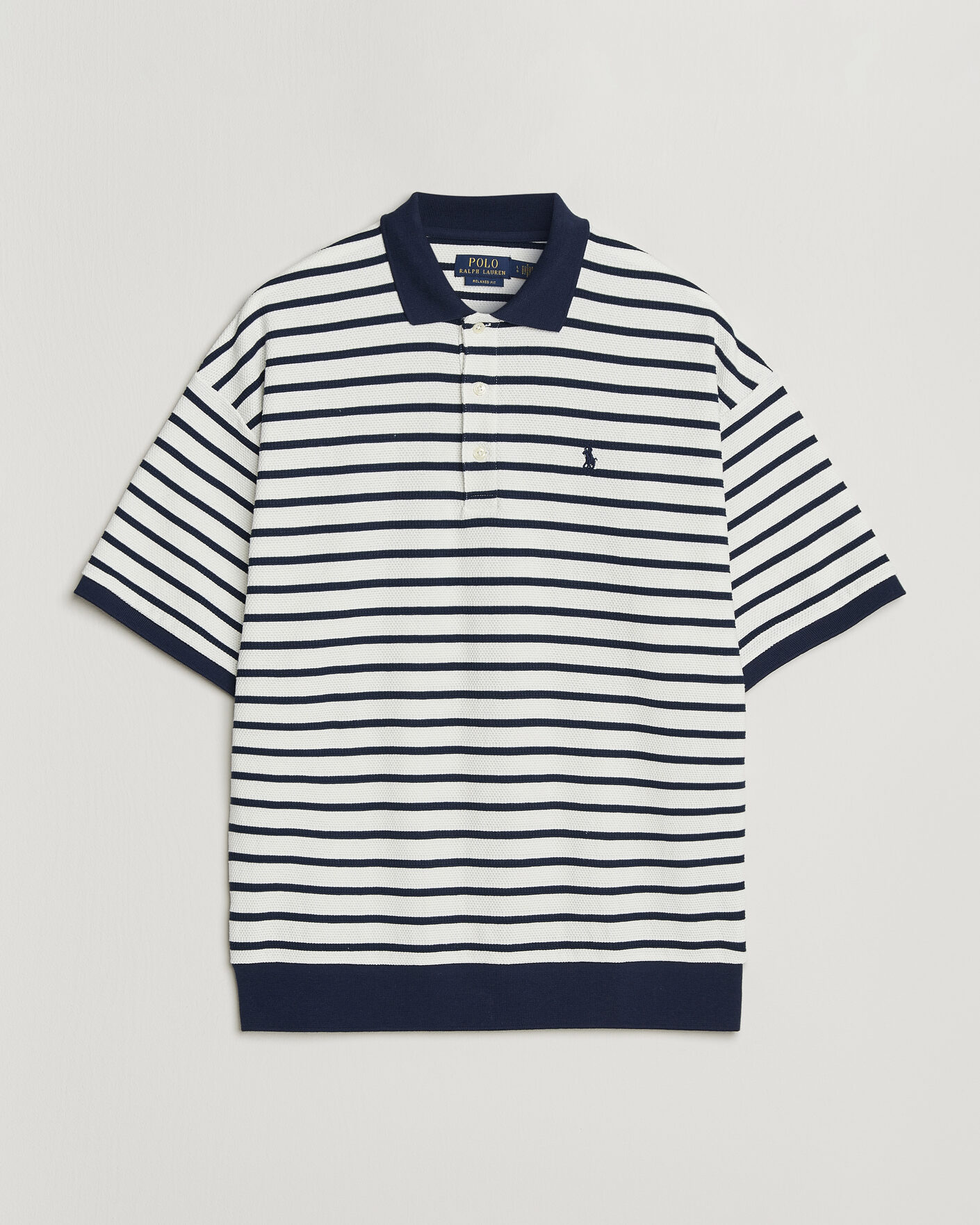 Homme | Polos | Polo Ralph Lauren | Jacquard Interlock Striped Polo Nevis/Newport Navy
