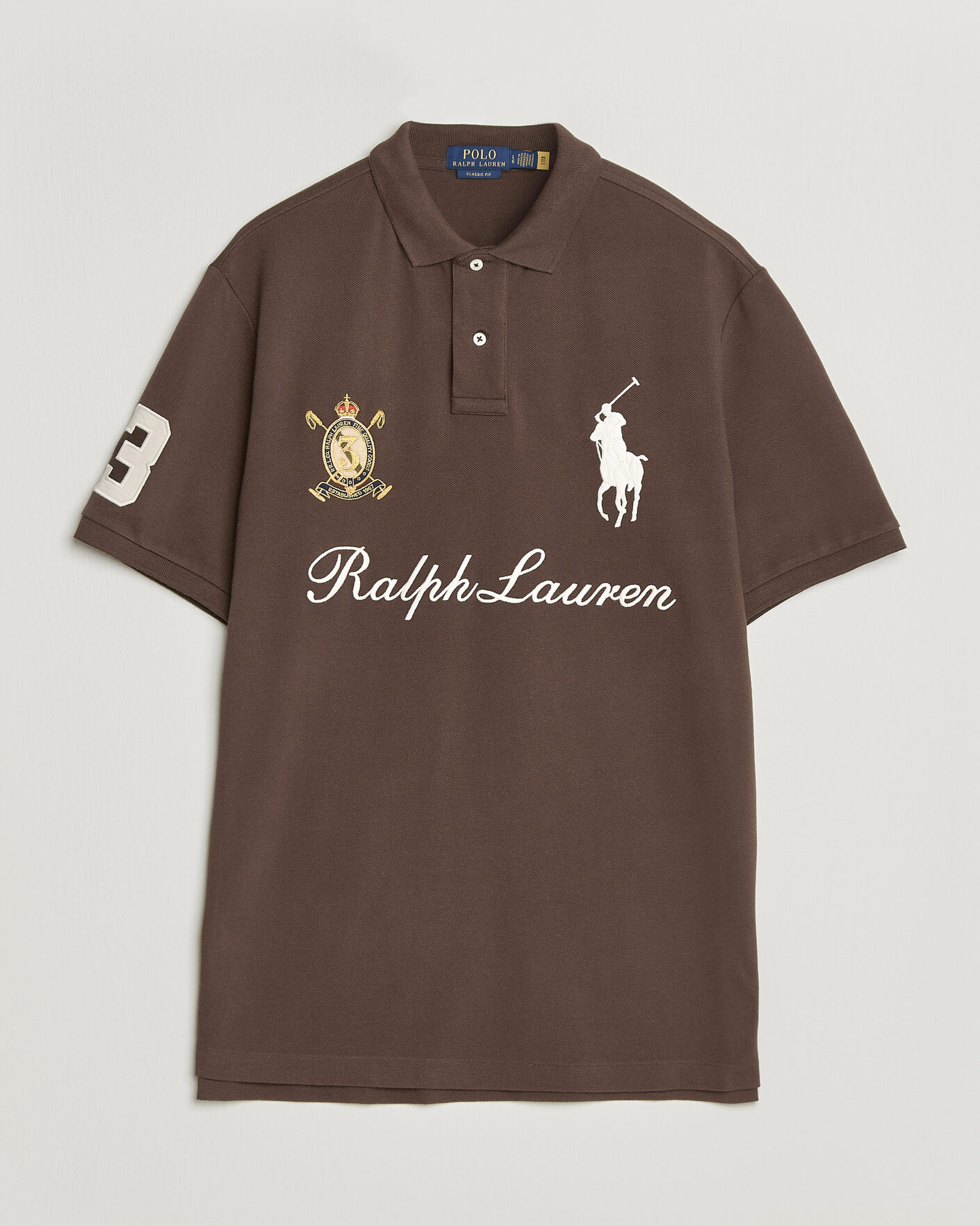 Homme | Polos | Polo Ralph Lauren | Classic Fit Team Polo Nutmeg Brown