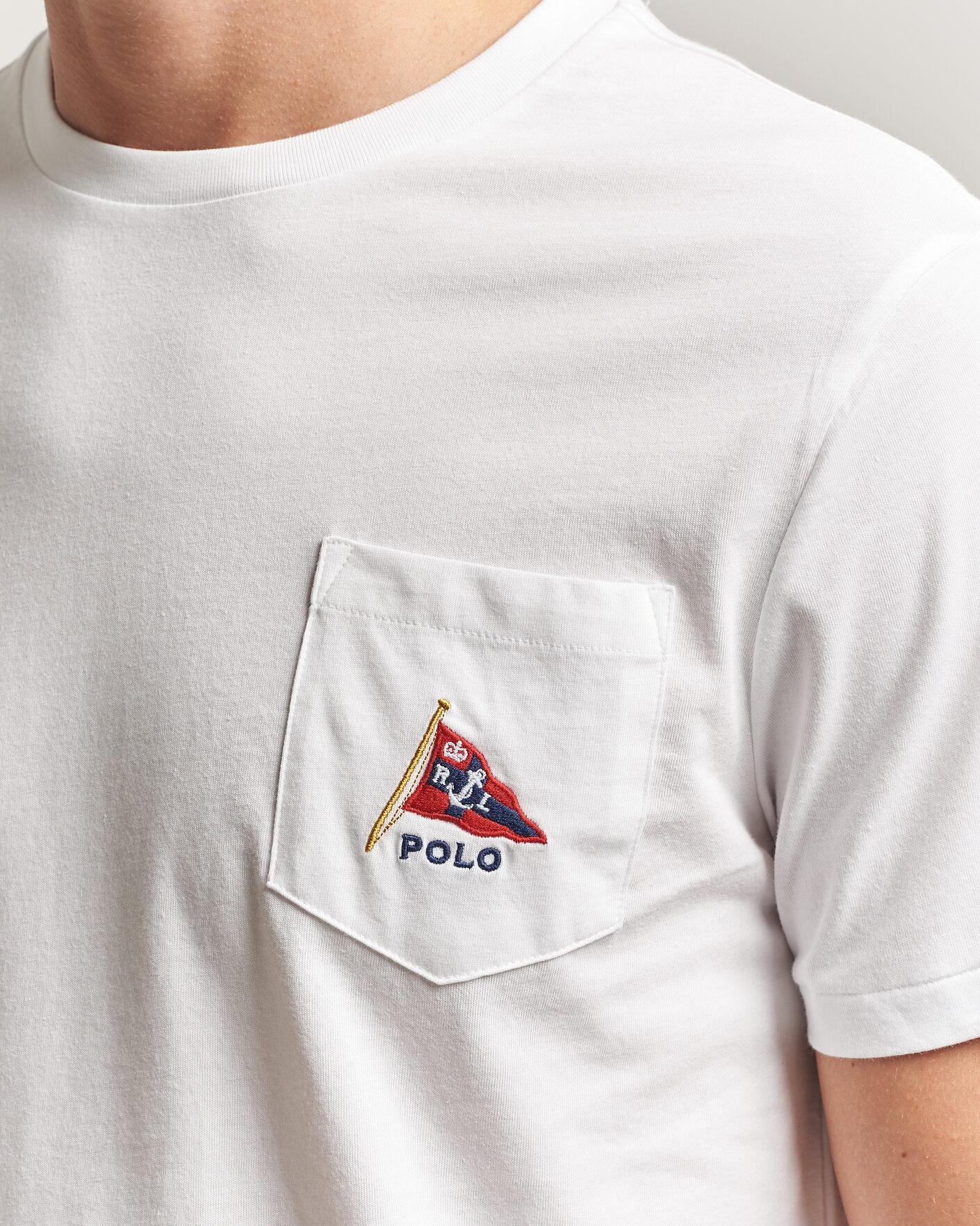Heren | T-shirts | Polo Ralph Lauren | Backprint Pocket Tee Newport Bear/White