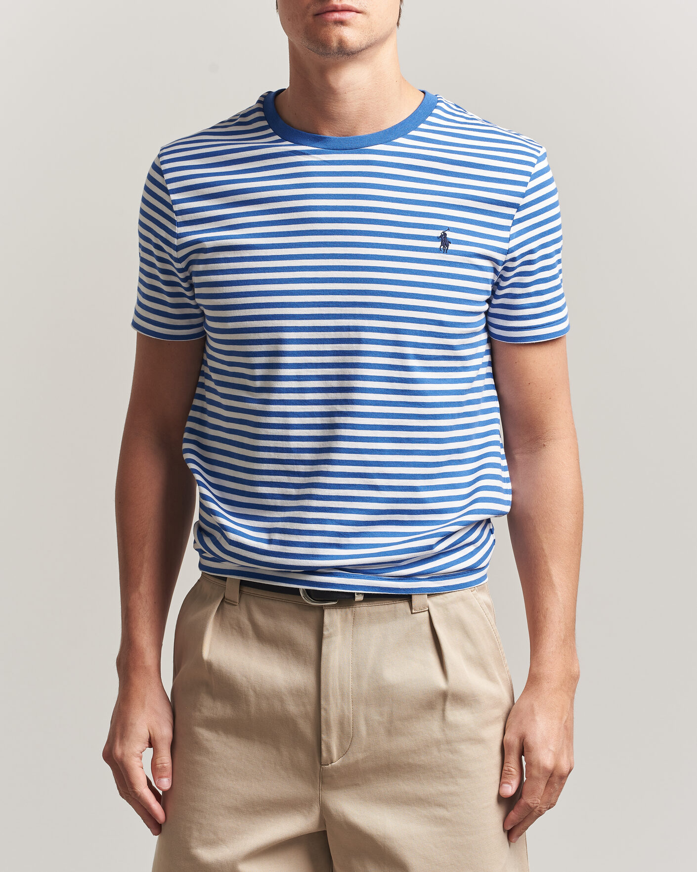 Heren | T-shirts | Polo Ralph Lauren | Crew Neck Striped T-shirt New Iris Blue/White