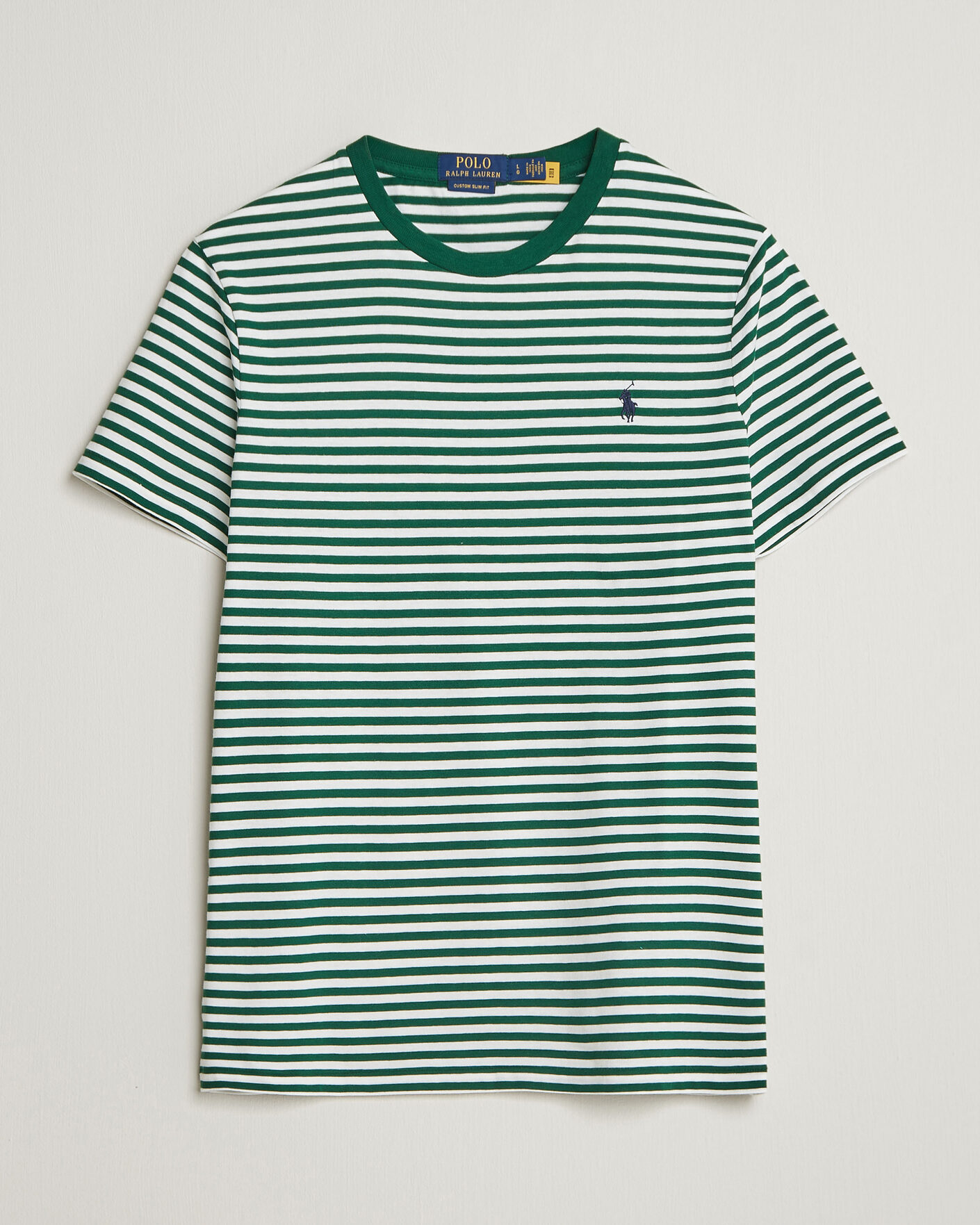 Heren | T-shirts | Polo Ralph Lauren | Crew Neck Striped T-shirt New Forest/White