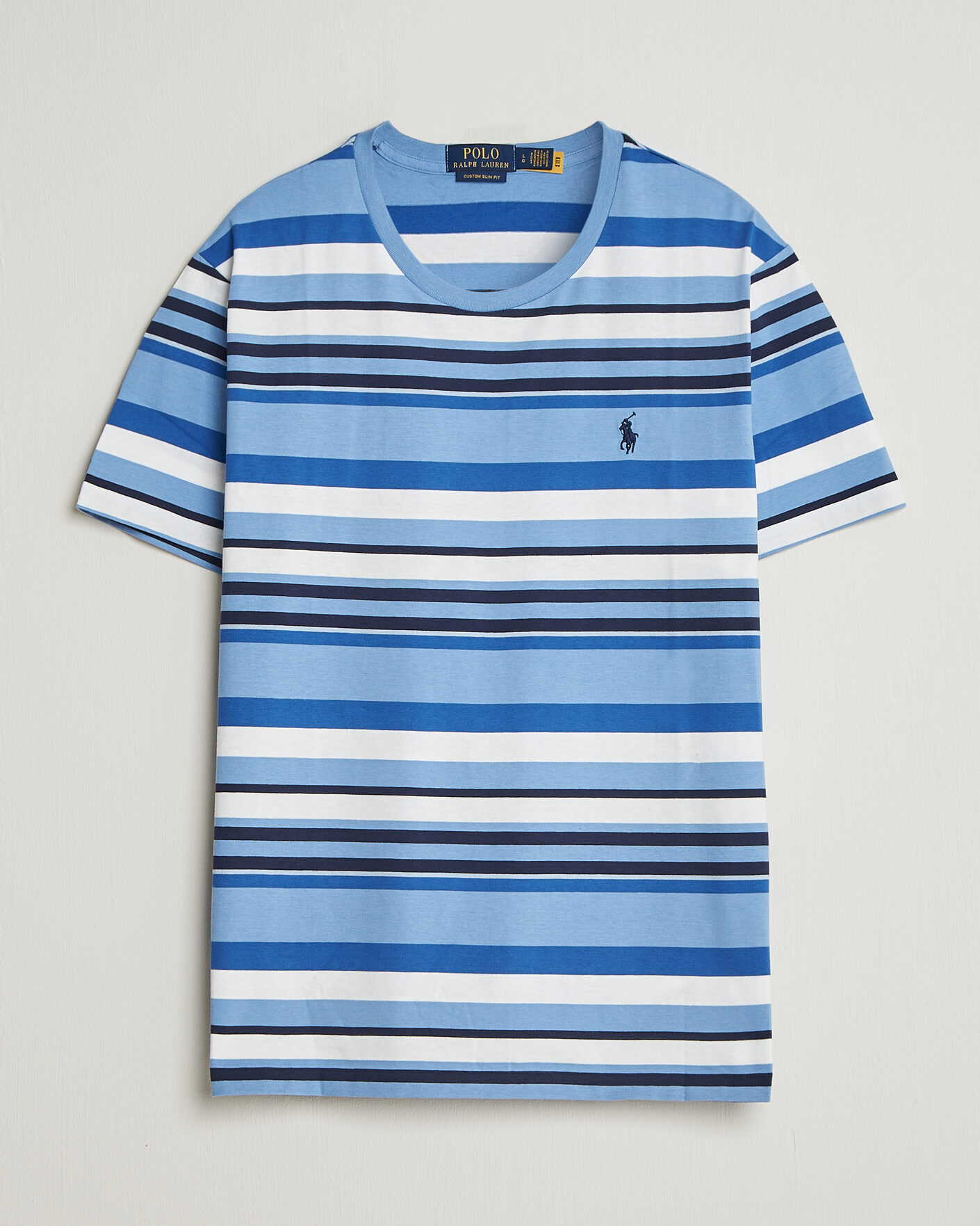 Homme | T-shirts | Polo Ralph Lauren | Crew Neck Striped T-shirt Bristol Blue Multi