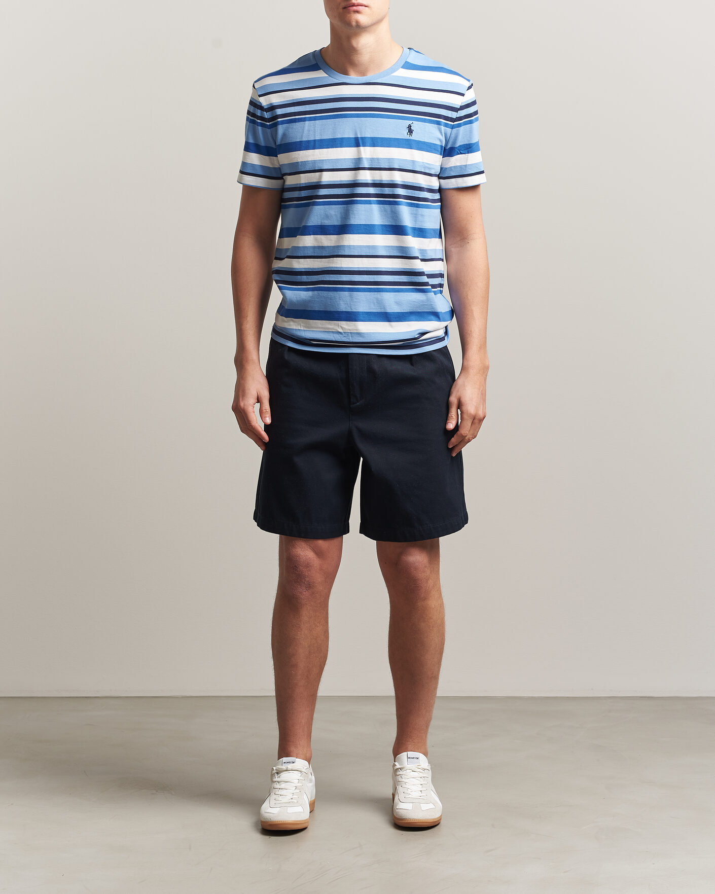 Homme | T-shirts | Polo Ralph Lauren | Crew Neck Striped T-shirt Bristol Blue Multi