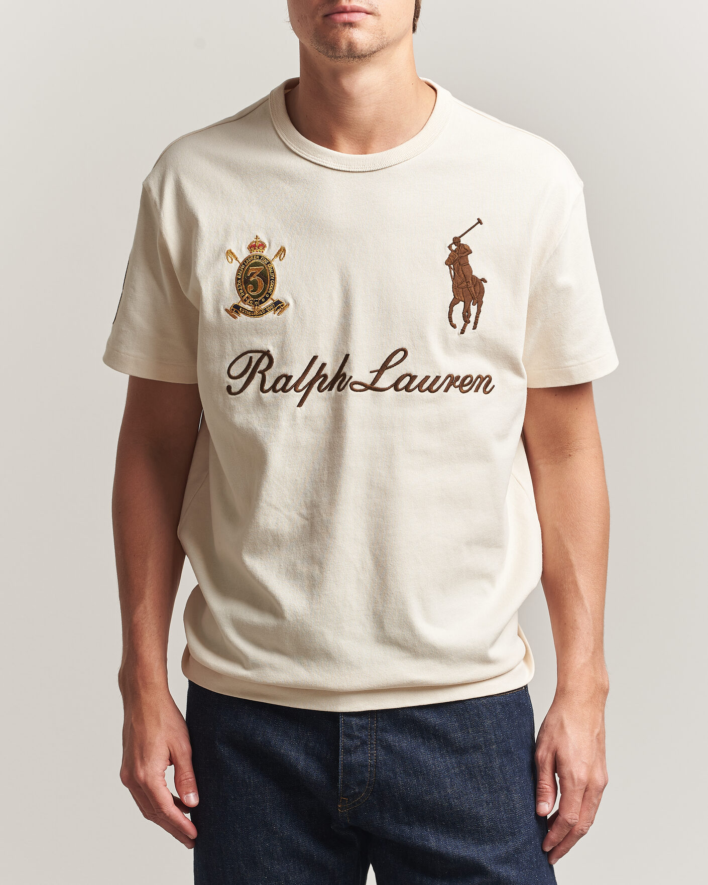 Heren | T-shirts | Polo Ralph Lauren | Classic Fit Team T-shirt Guide Cream