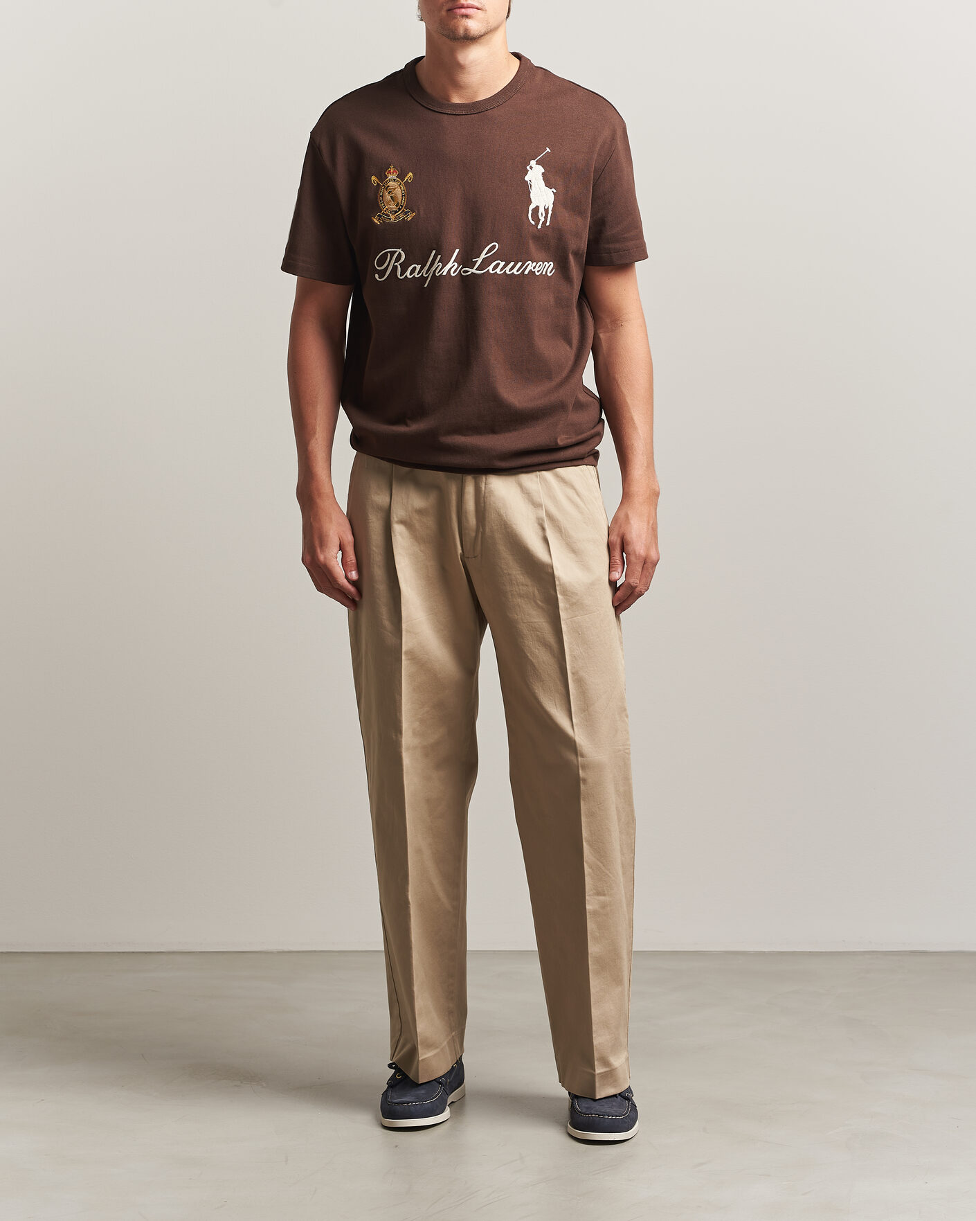 Heren | T-shirts | Polo Ralph Lauren | Classic Fit Team T-shirt Nutmeg Brown