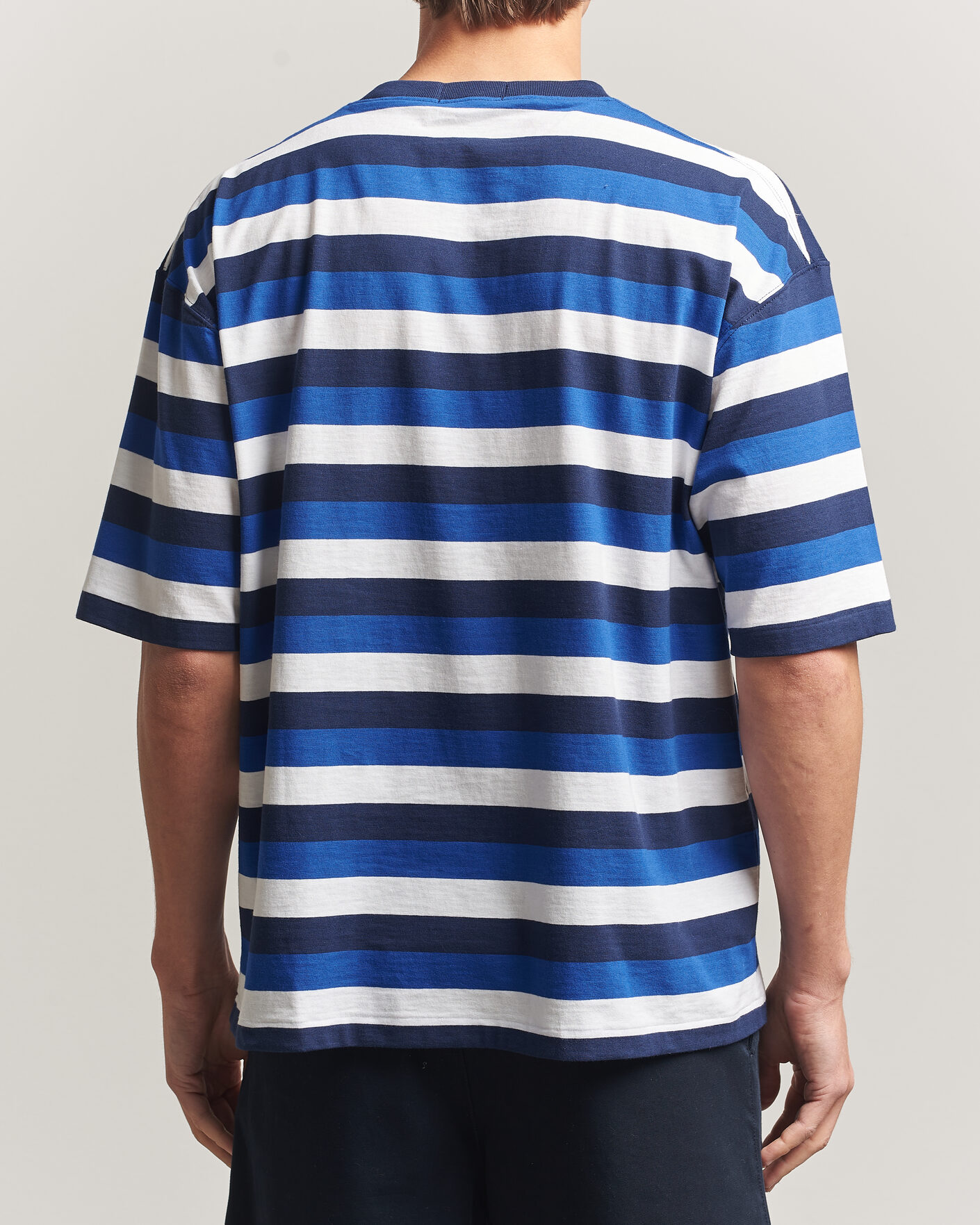Heren | T-shirts | Polo Ralph Lauren | Striped Pocket Tee Newport Navy Multi