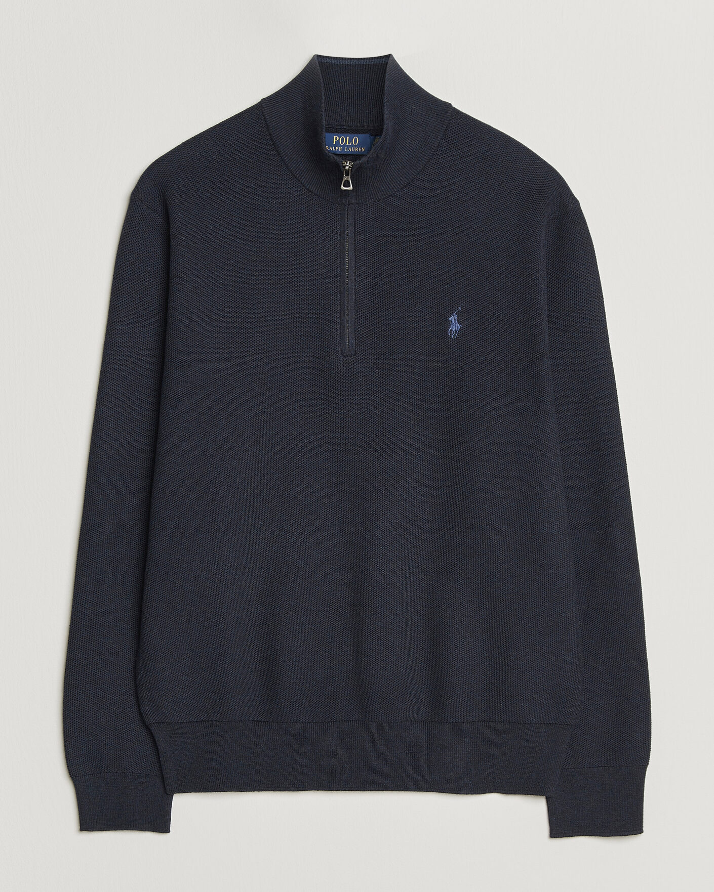 Heren | Truien | Polo Ralph Lauren | Textued Half-Zip Navy Heather