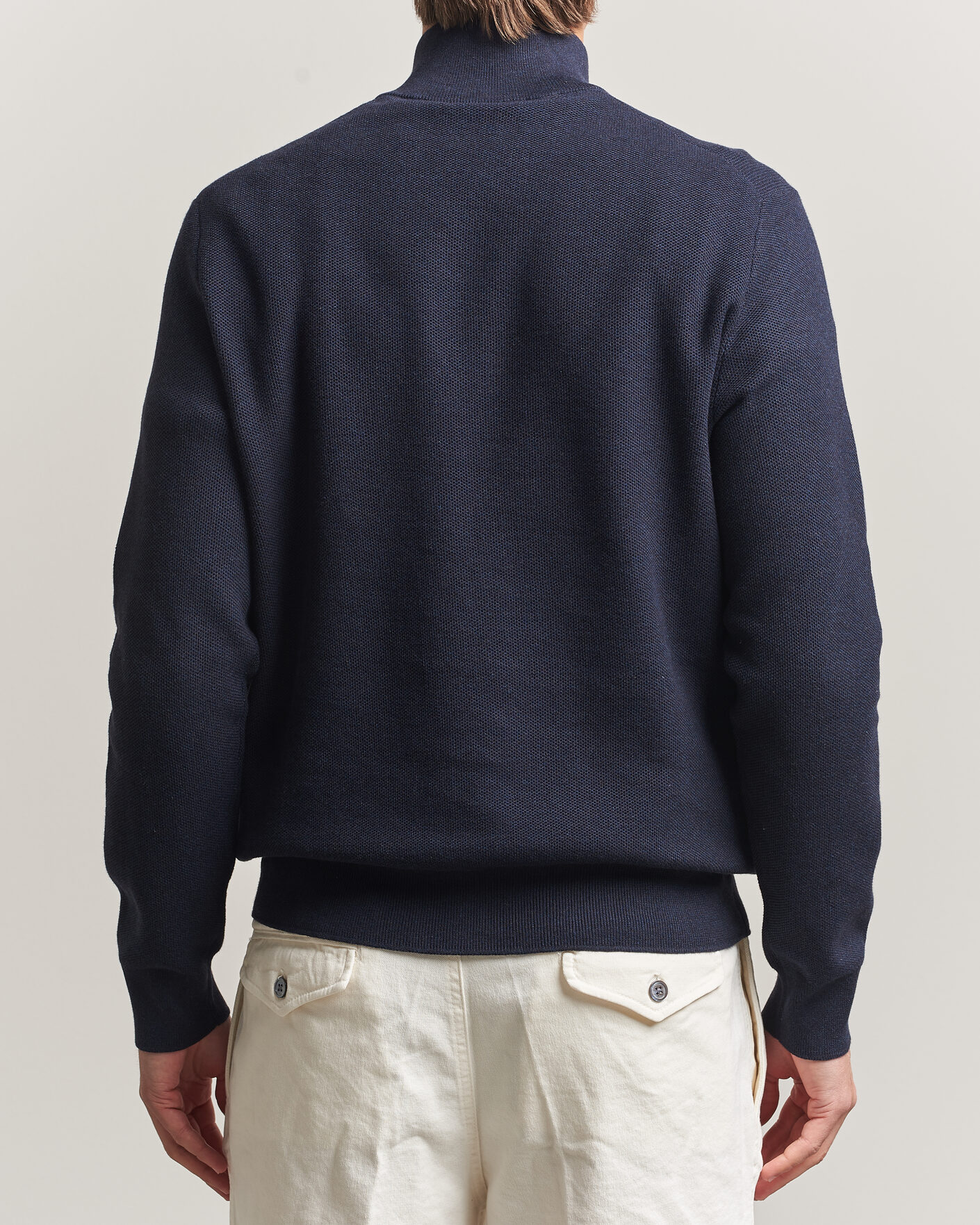 Heren | Truien | Polo Ralph Lauren | Textued Half-Zip Navy Heather