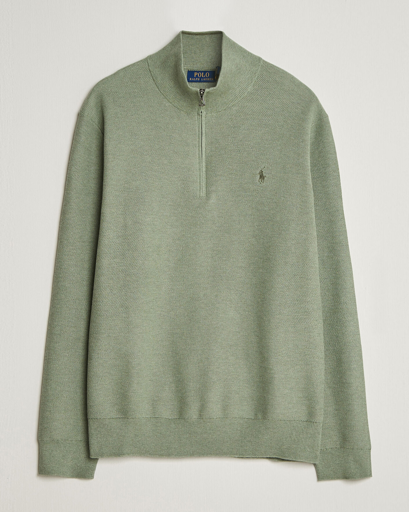 Heren | Truien | Polo Ralph Lauren | Textued Half-Zip Fern Green Heather