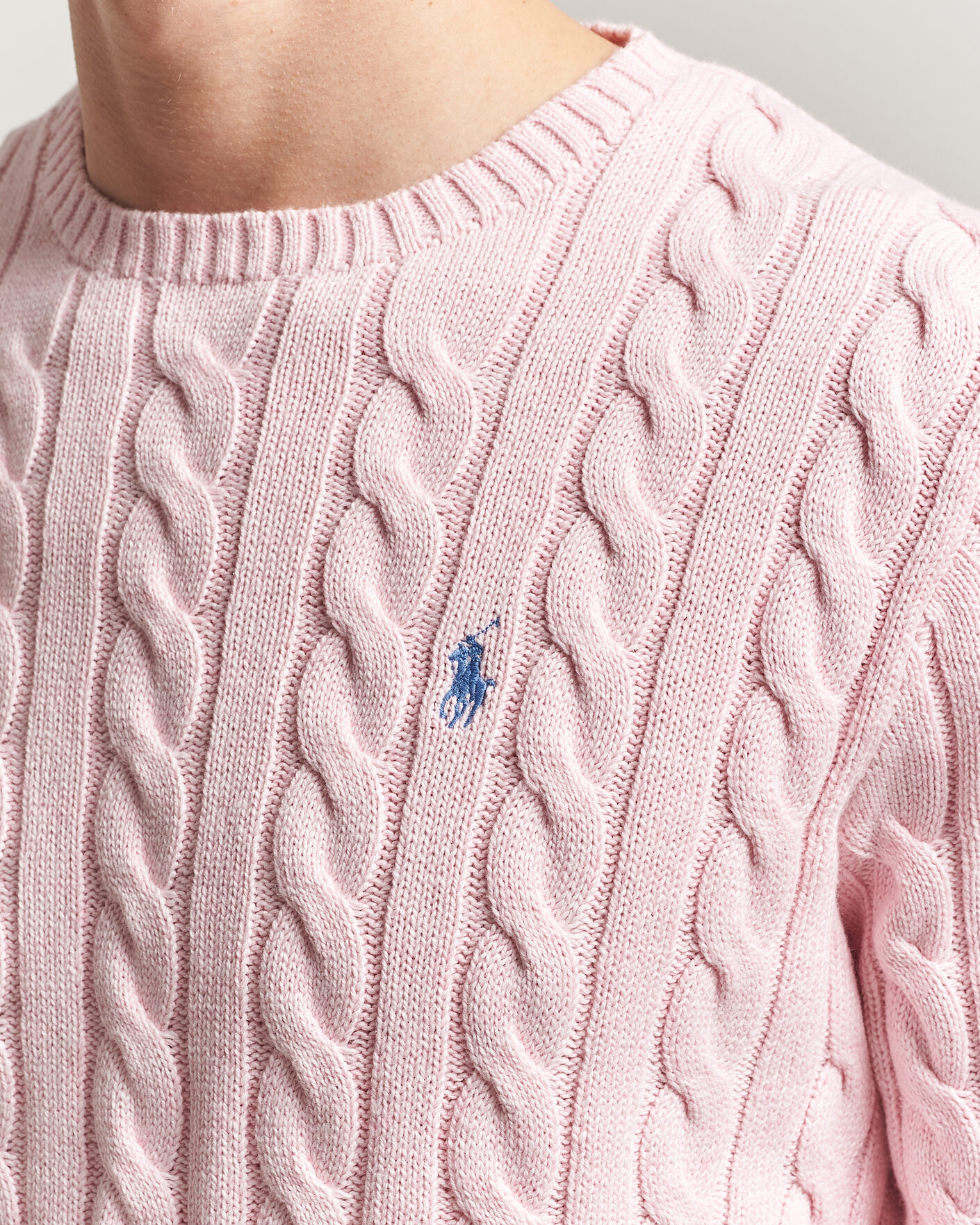 Homme | Pulls Et Tricots | Polo Ralph Lauren | Cotton Cable Pullover Ballet Pink Heather
