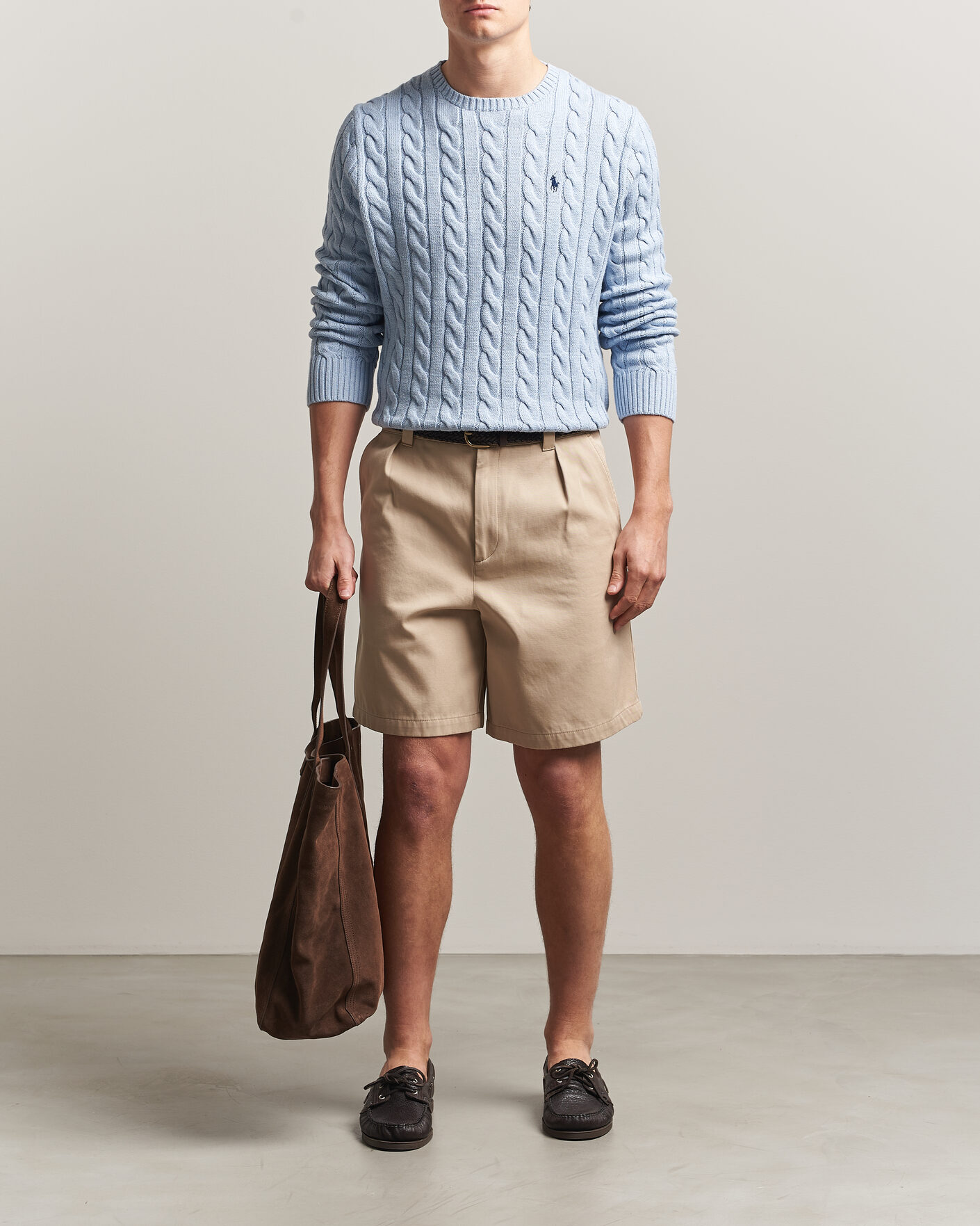 Homme | Pulls Et Tricots | Polo Ralph Lauren | Cotton Cable Pullover Blue Hyacinth Heather