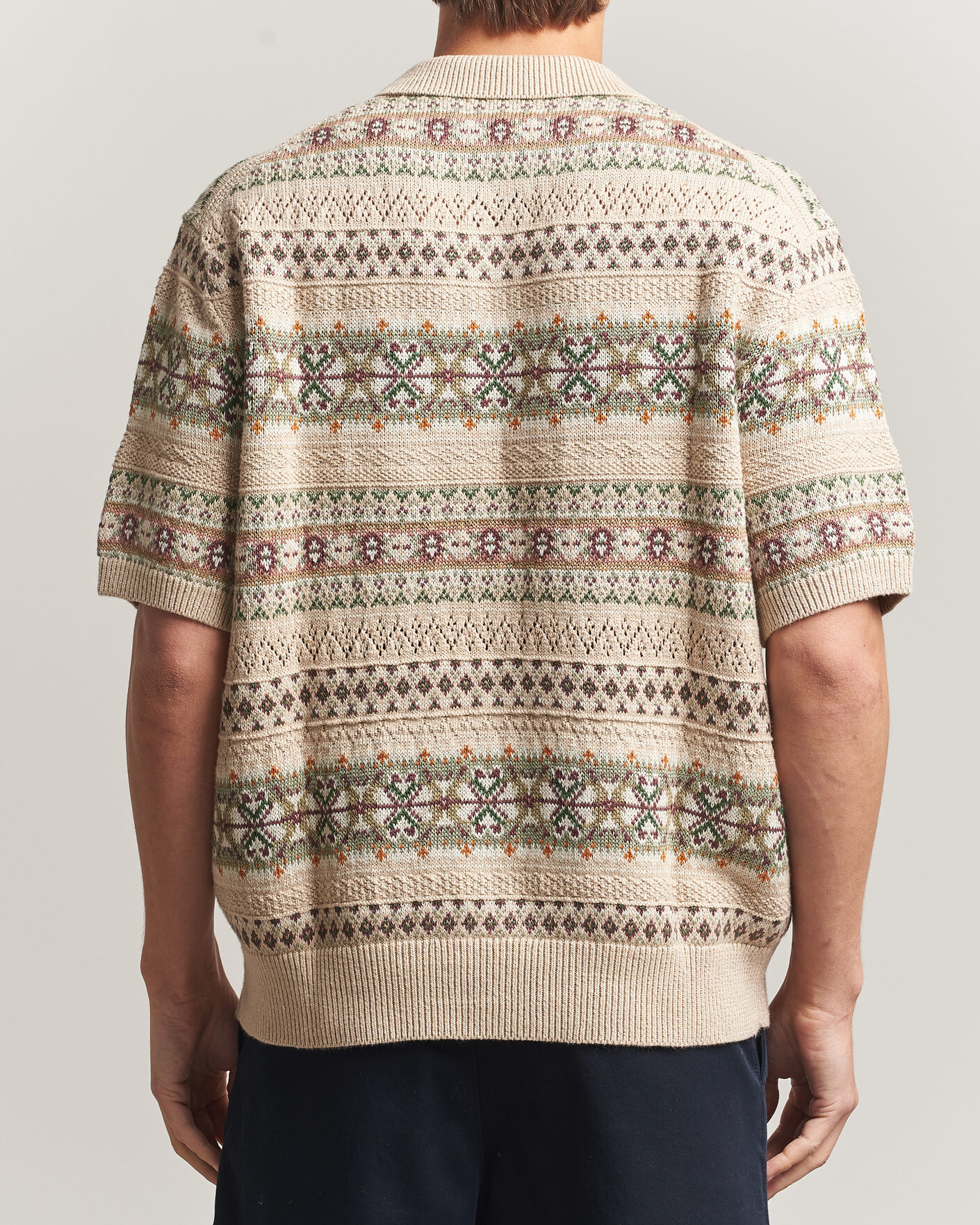 Homme | Pulls Et Tricots | Polo Ralph Lauren | Cotton/Linen Fairisle Polo Tan Combo